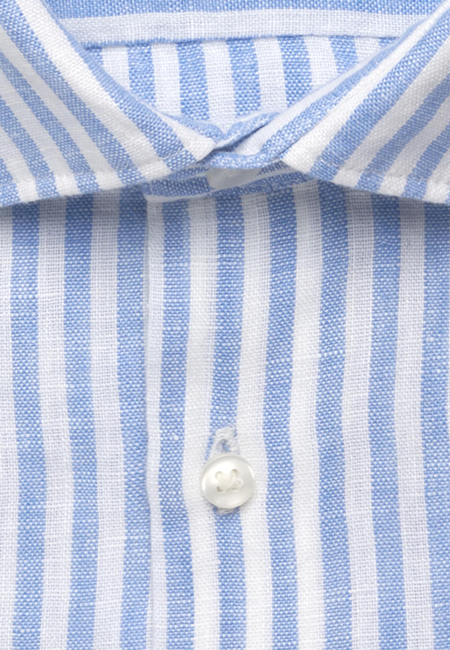 seidensticker Leinenhemd »Schwarze Rose« Shaped 1/2 Kentkragen Gestreift