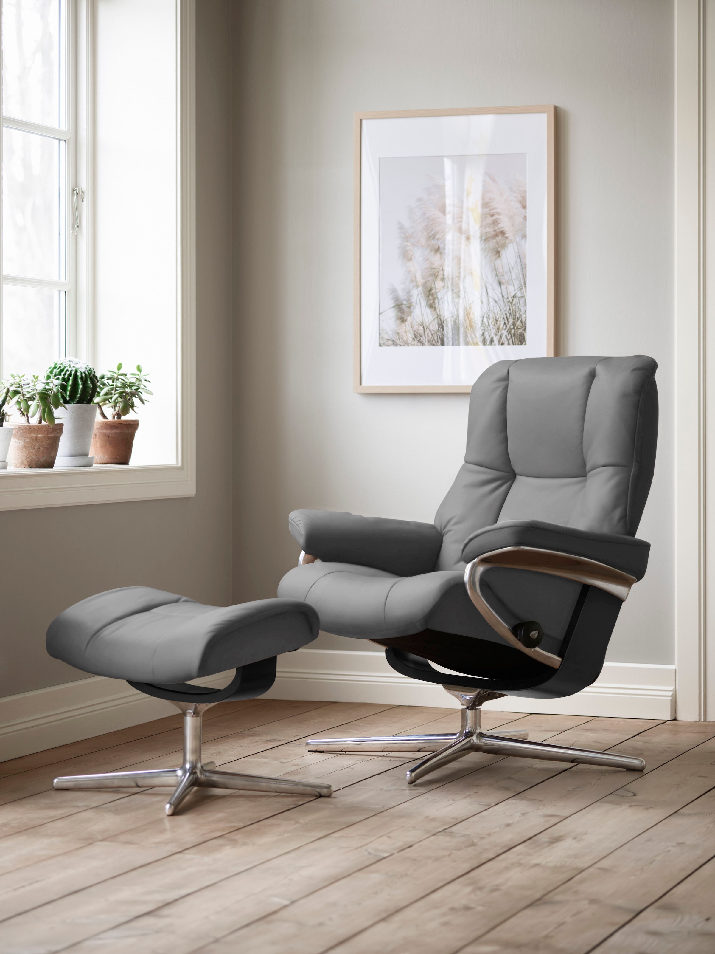 Stressless "Mayfair" mit Cross Base, Größe S, M & L, Holzakzent Schwarz günstig online kaufen