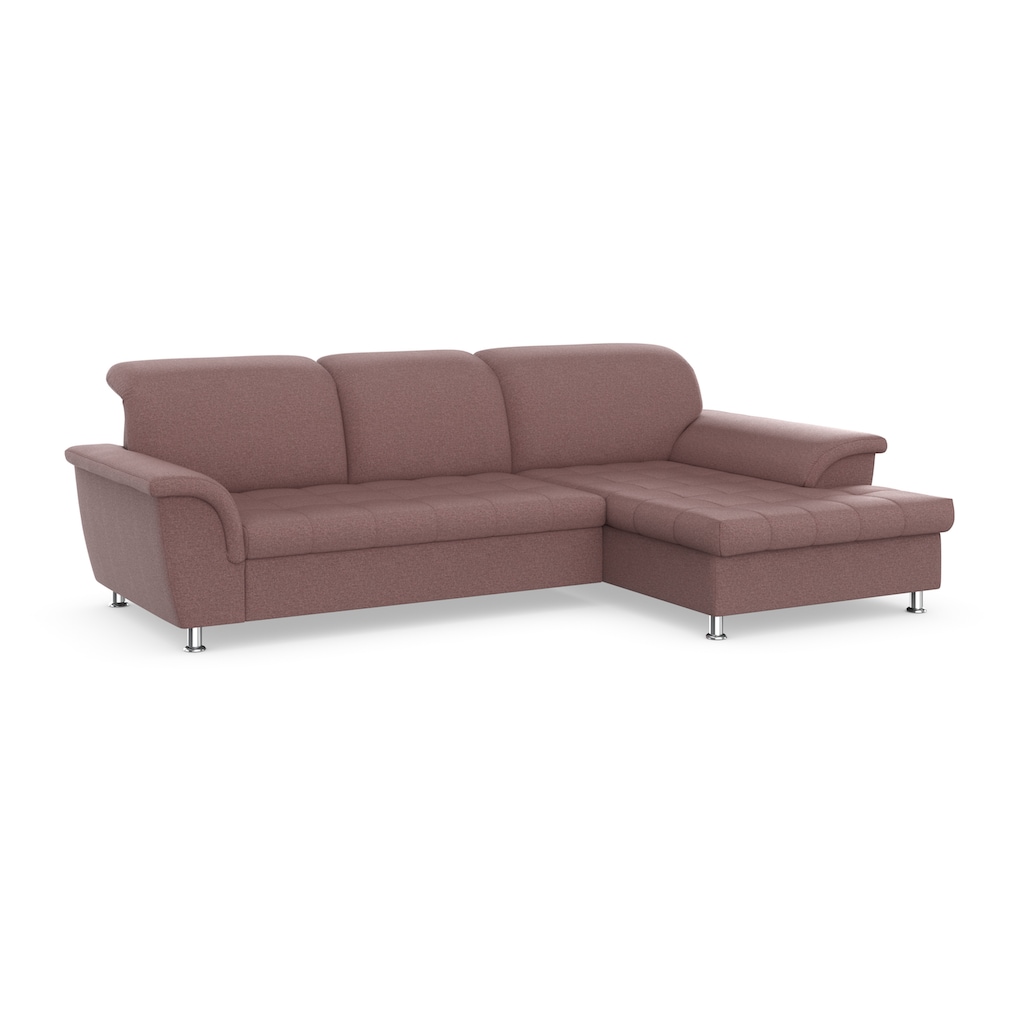 DOMO collection Ecksofa Franzi, wahlweise mit Bettfunktion, Bettkasten und Kopfteilverstellung