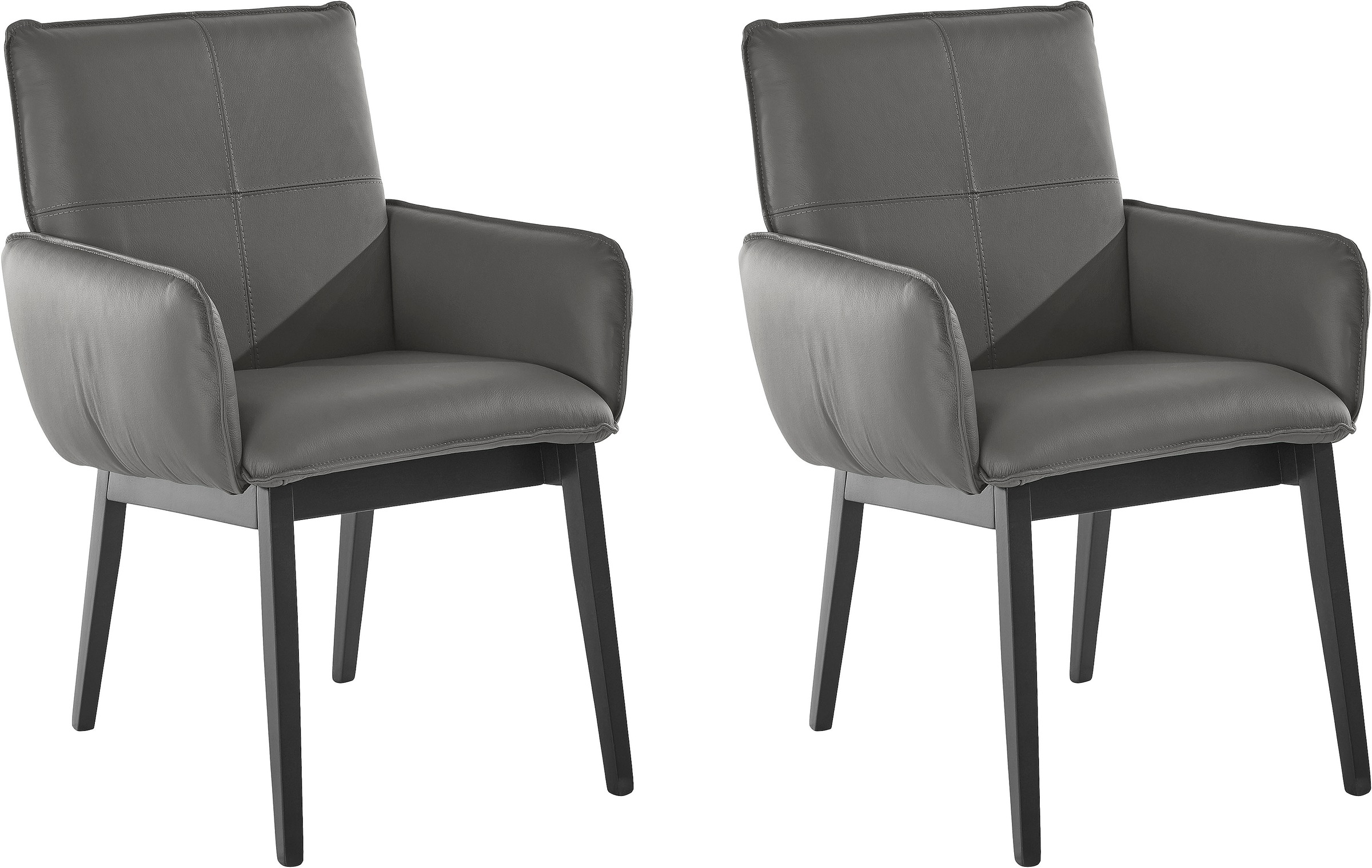 Home affaire Armlehnstuhl "Model 6" (Set) 2 Stk.Bezug in Microfaser oder Le günstig online kaufen