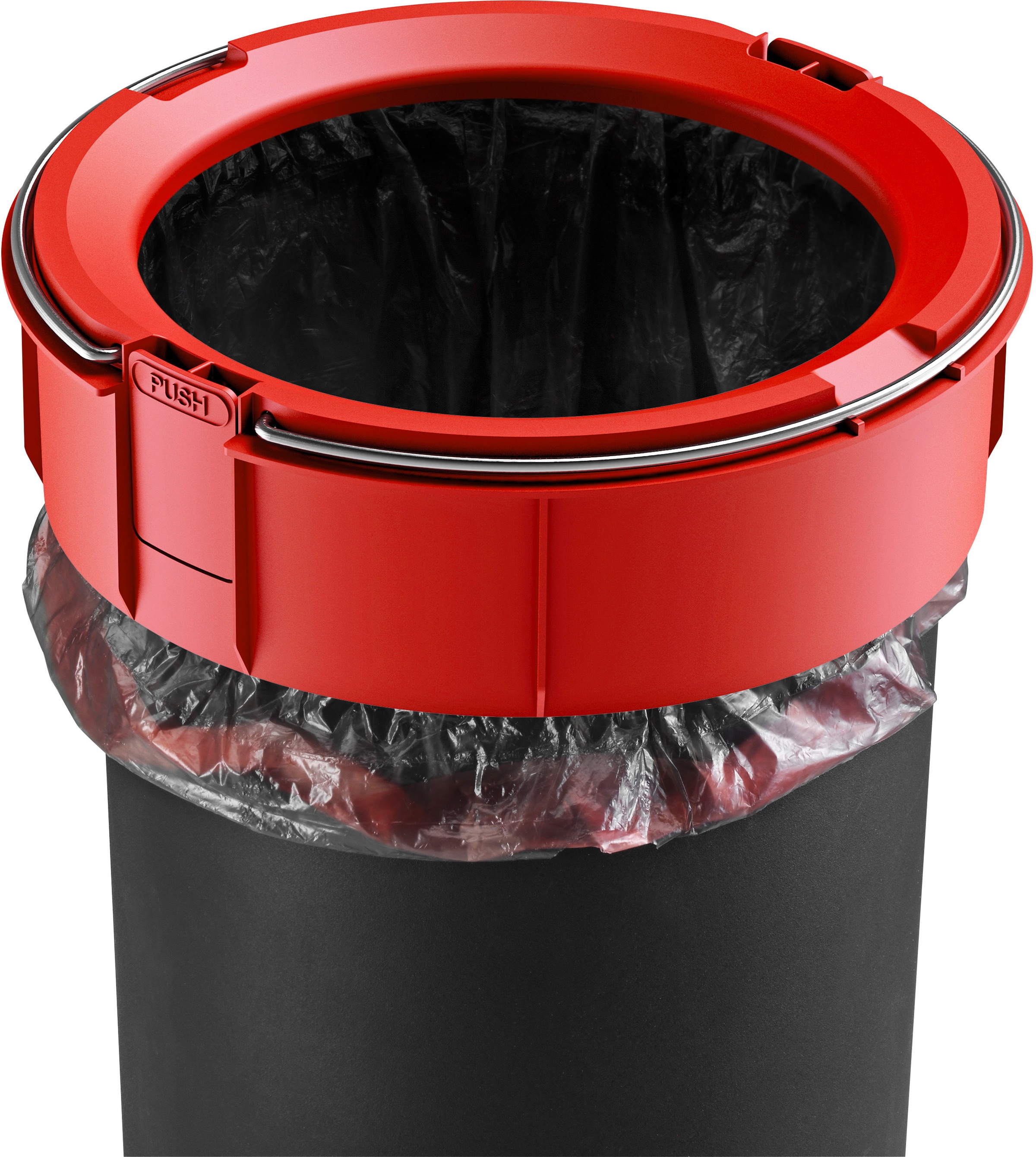 Hailo Mülleimer »Pure M«, 1 Behälter, 12 l, Stahlblech o. Edelstahl, Kunststoff Inneneimer, Made in Germany