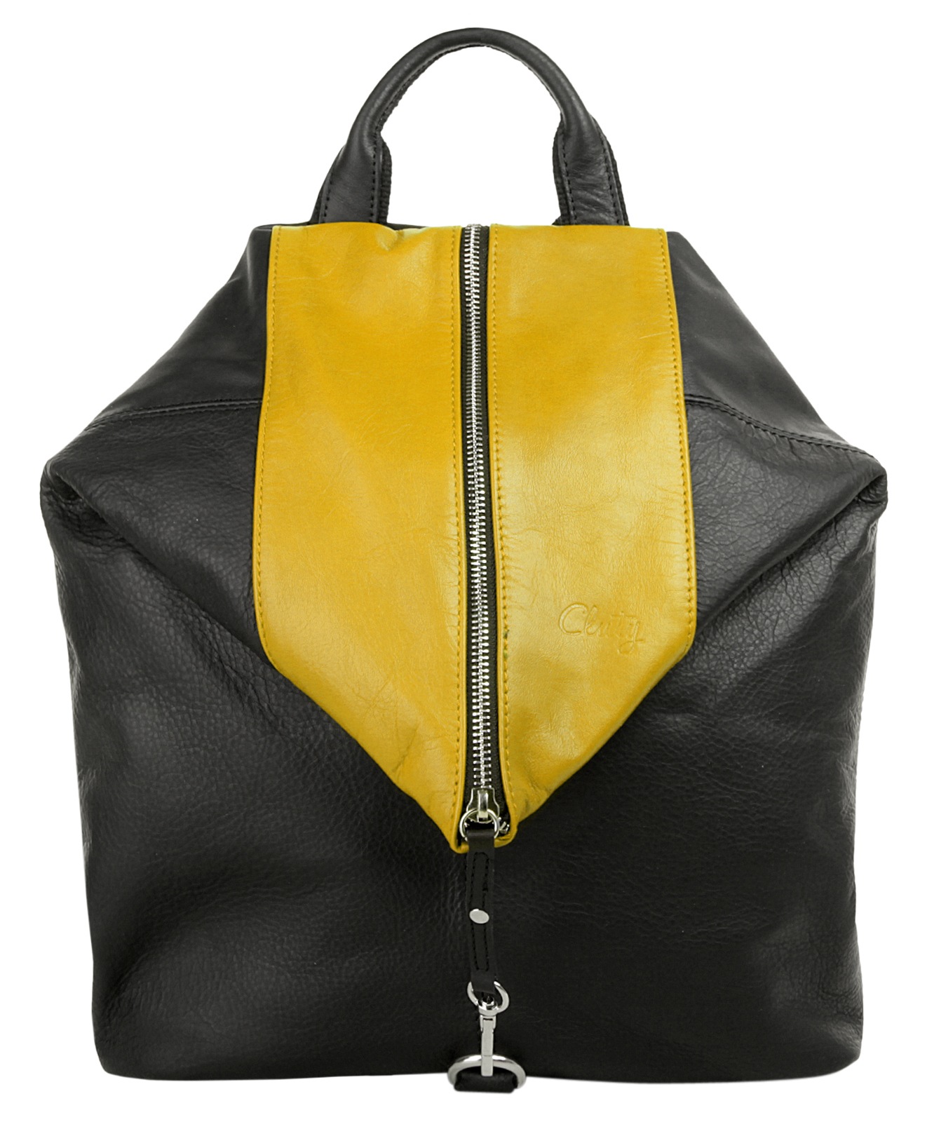 Cluty Cityrucksack, echt Leder, Made in Italy