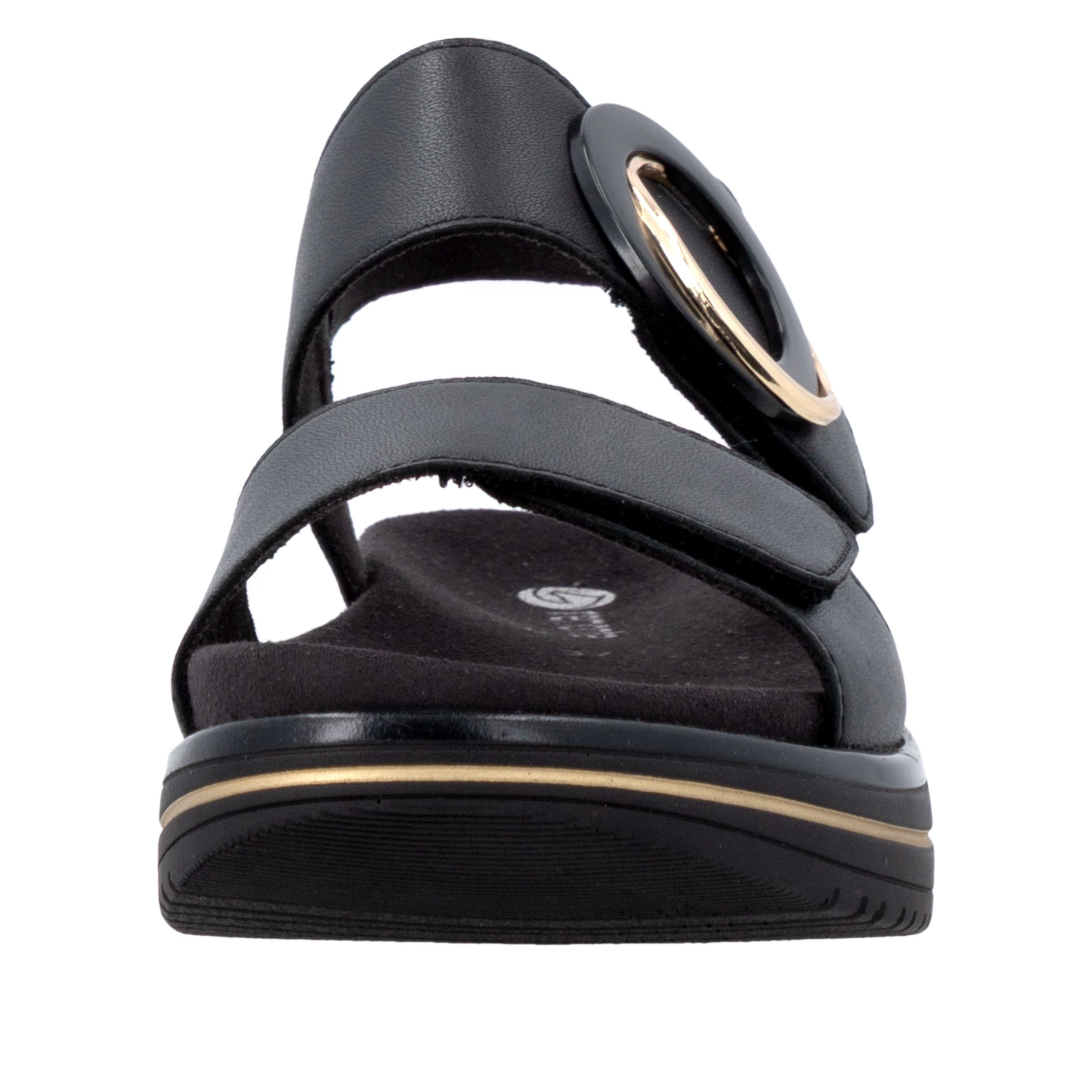 Riemchensandale REMONTE "Remonte Sandalen Glattleder", Damen, Gr. 39, schwarz, Glattleder, Schuhe Riemchensandale 3