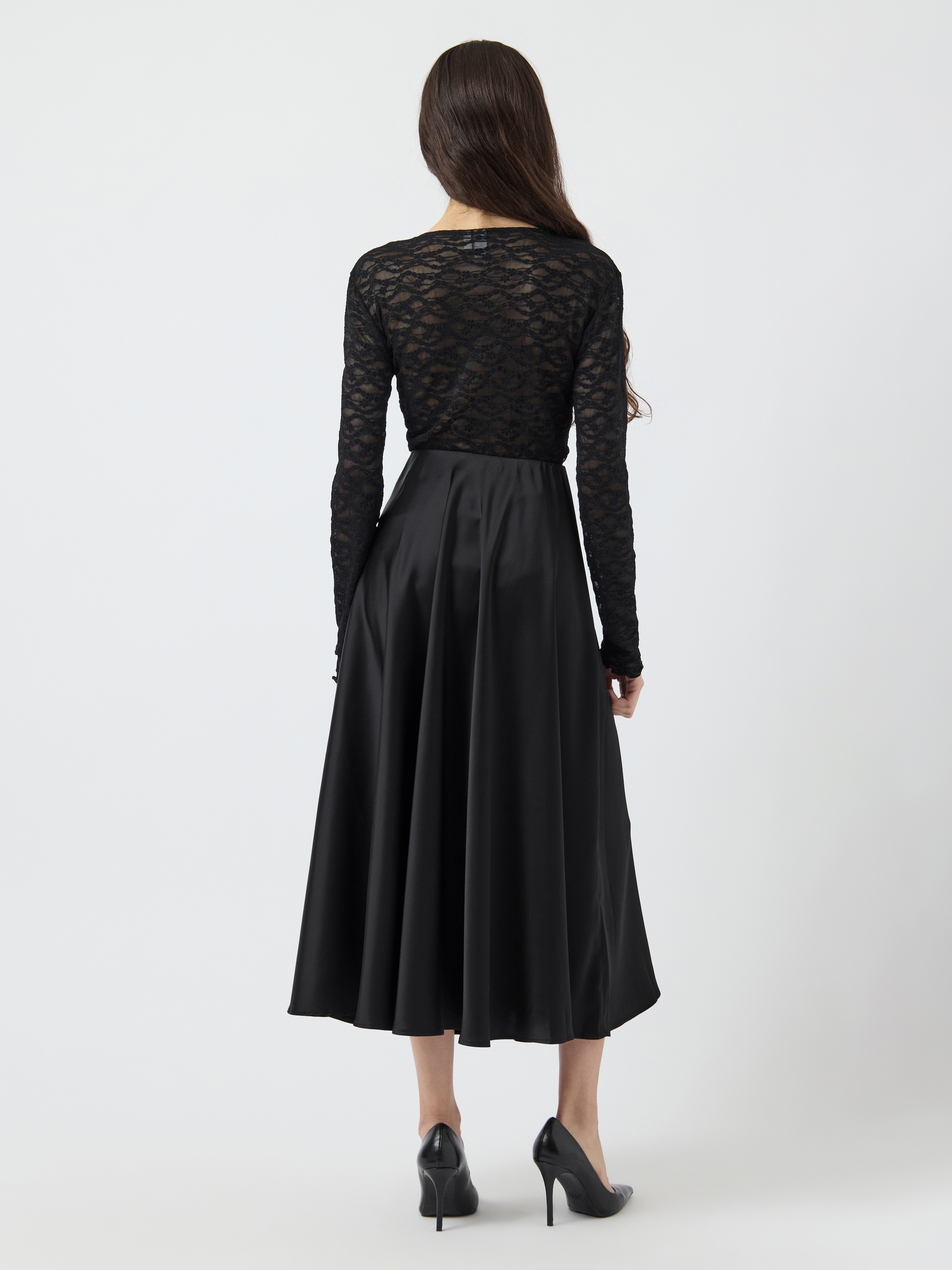 Y.A.S Maxirock »YASPELLA HW VOLUME ANKLE SKIRT S. NOOS«
