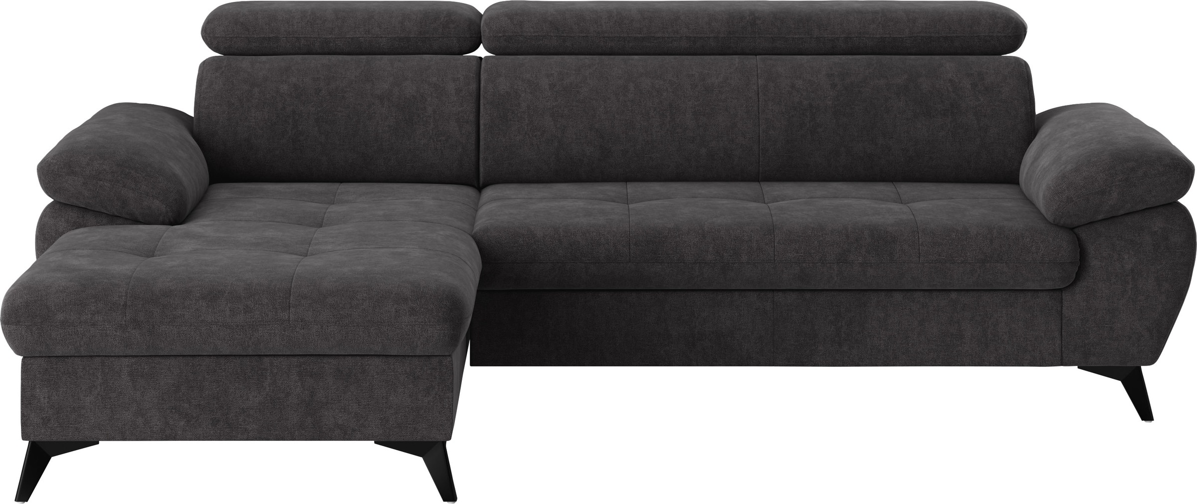 COTTA Ecksofa "Hudson L-Form, B: 261 cm" mit Kopfteilverstellung, optional günstig online kaufen