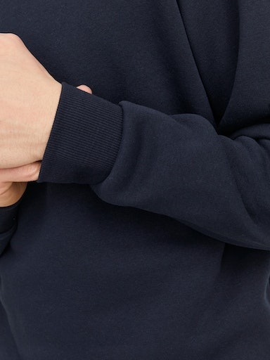 Jack & Jones Sweatshirt »JJEBRADLEY mit Rippbündchen für Alltag und Freizeit«, mit Rippbündchen