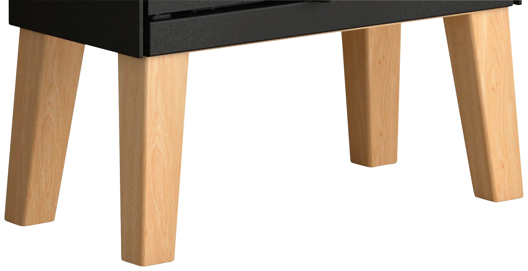 JUSTUS Standfuß "Dias" Set, 4 Stk. tlg. Buche, für Kaminofen Dias
