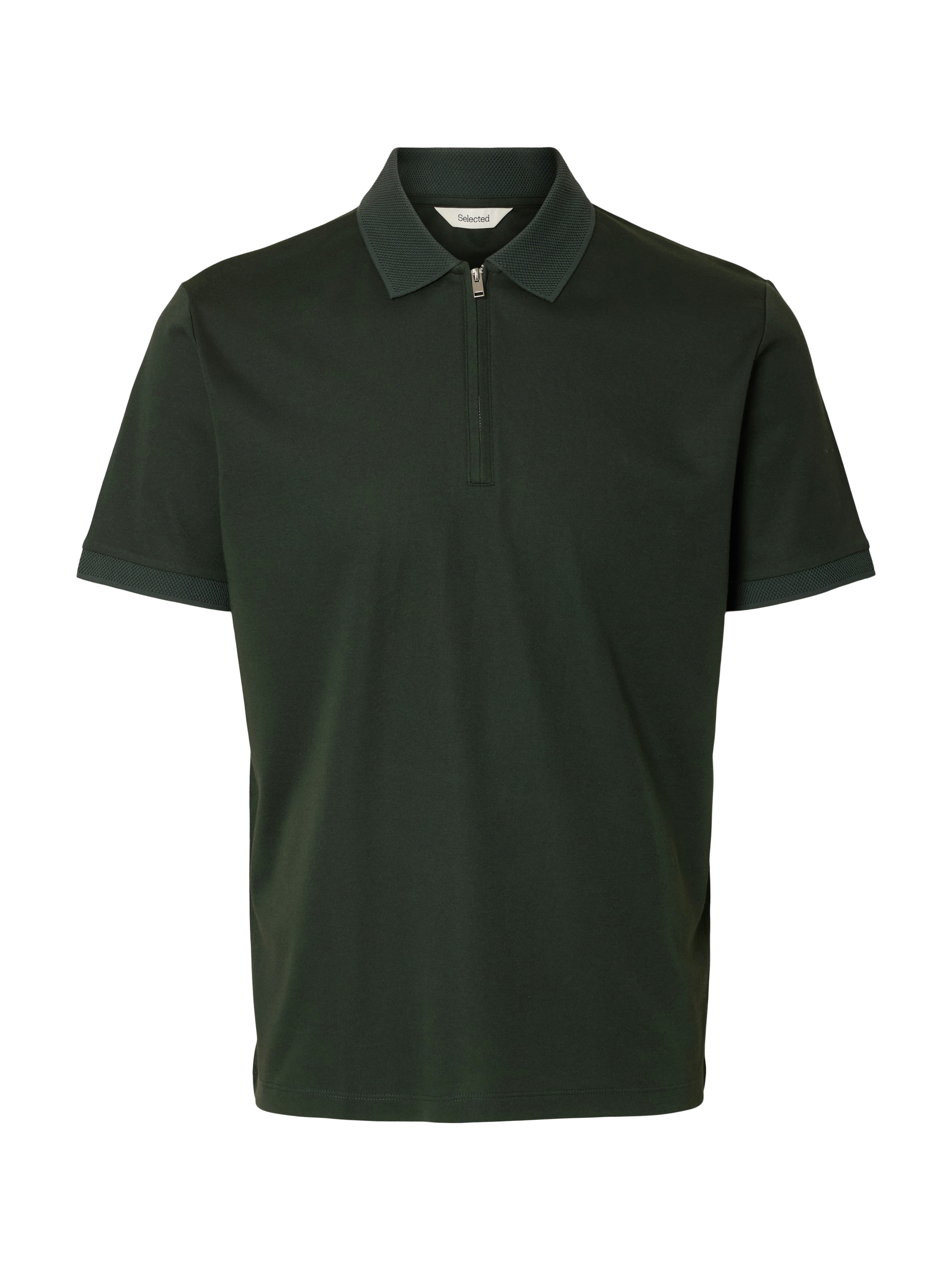 SELECTED HOMME Poloshirt "SLHFAVE ZIP SS POLO NOOS" günstig online kaufen
