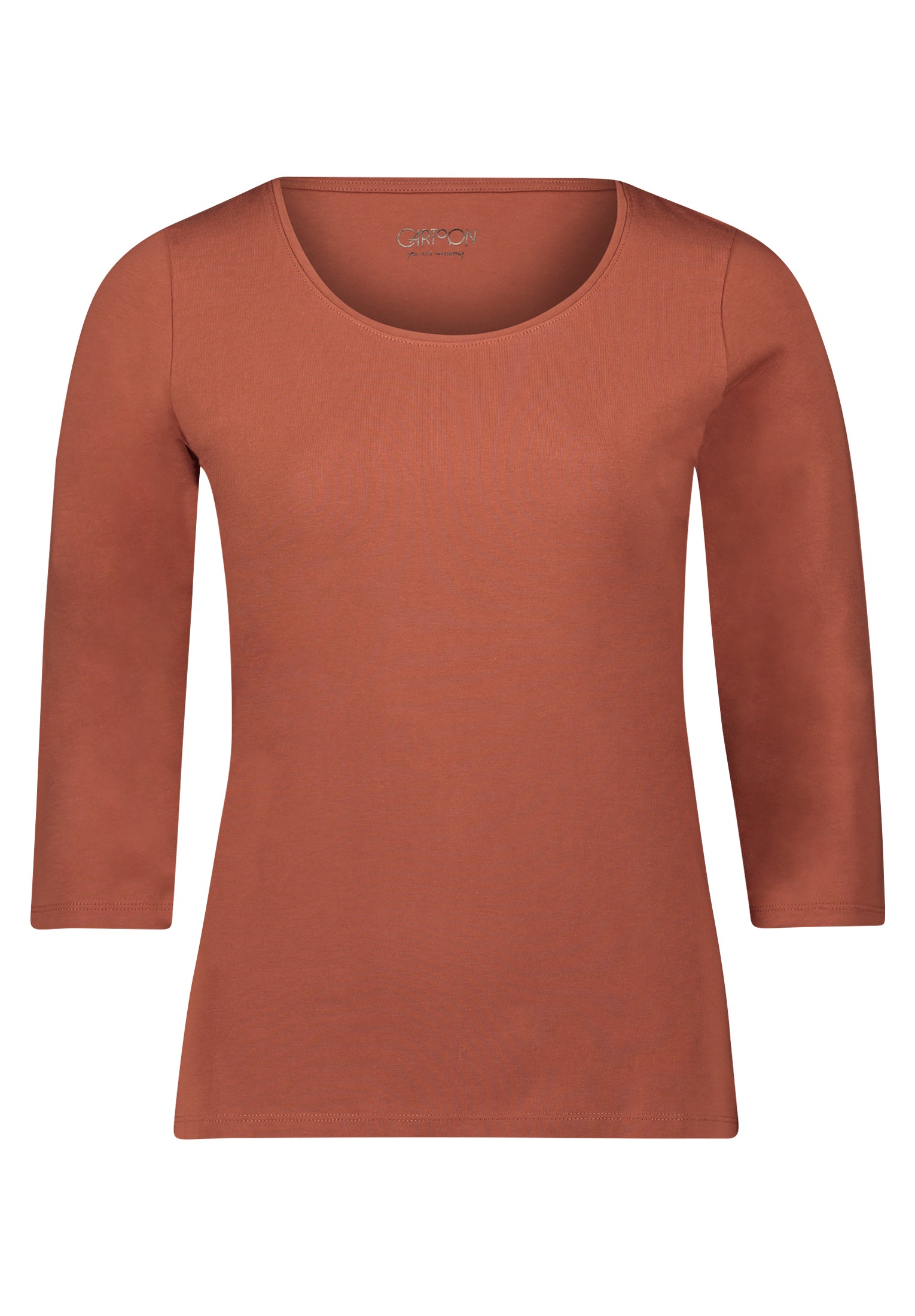 Cartoon 3/4-Arm-Shirt »Cartoon Basic Shirt mit Rundhalsausschnitt«, (1 tlg.), Form