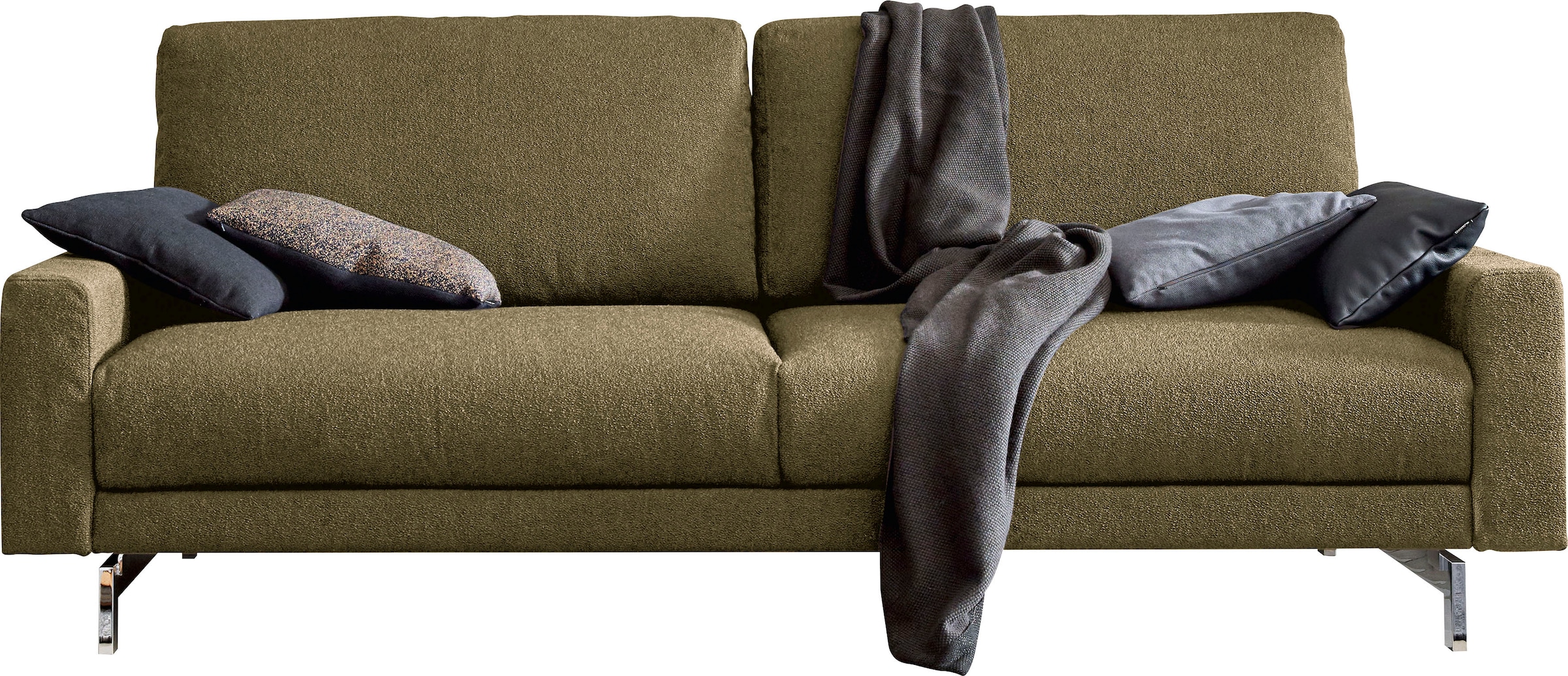 hülsta sofa bestellen Fuß Breite cm 2-Sitzer niedrig, | »hs.450«, 164 chromfarben glänzend, BAUR Armlehne