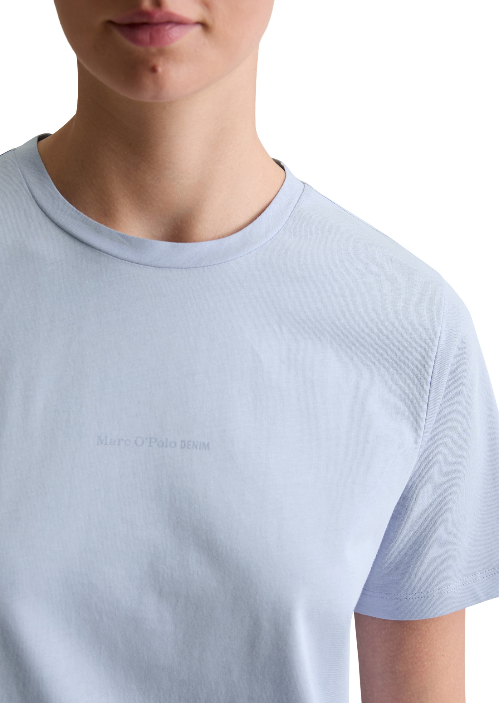 Thumbnail - Marc OPolo DENIM T-Shirt Basic, kleiner Markenprint, reugular fit