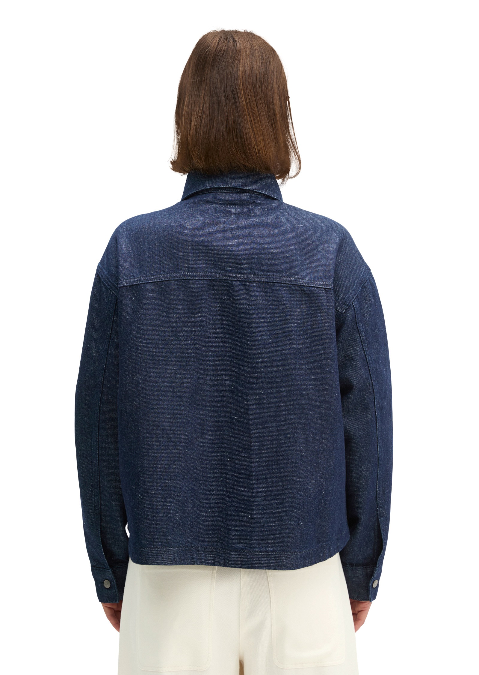 Marc O'Polo Jeansbluse »aus Organic-Cotton-Leinen-Mix«