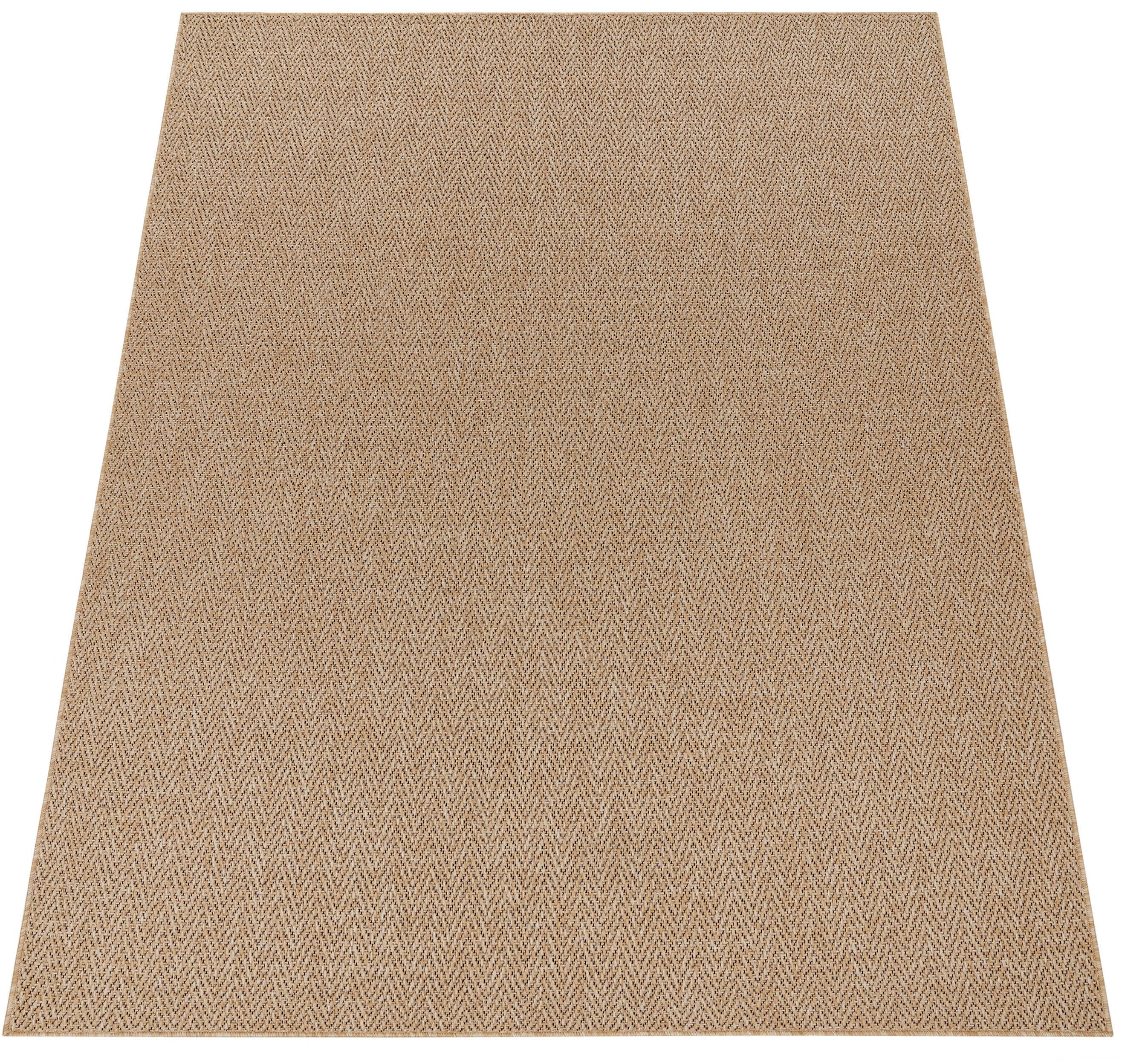 Paco Home Teppich "Luca 421" rechteckig 4 mm Höhe Flachgewebe, meliert, geometrisch, In- und Outdoor geeignet