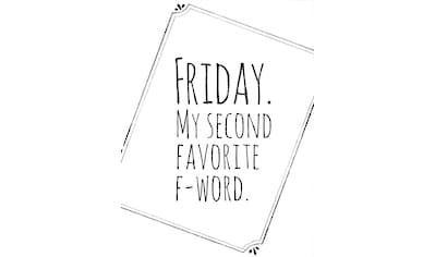 Poster »Friday My favorite second F-Word«