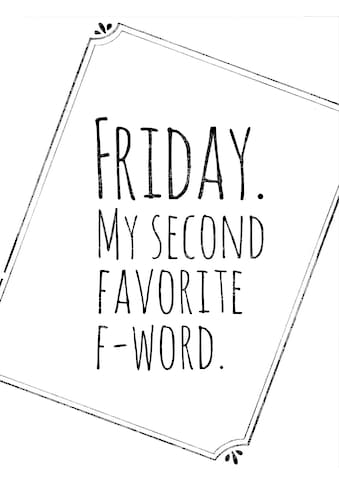 Poster »Friday My favorite second F-Word«