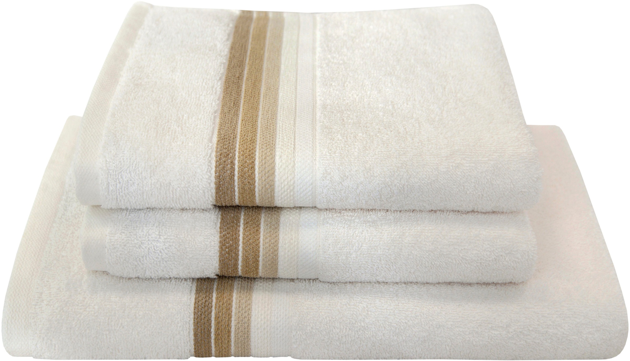 Dyckhoff Handtuch Set "Chenille" Set 3 Stk. Frottier Set beinhaltet: 2x Han günstig online kaufen