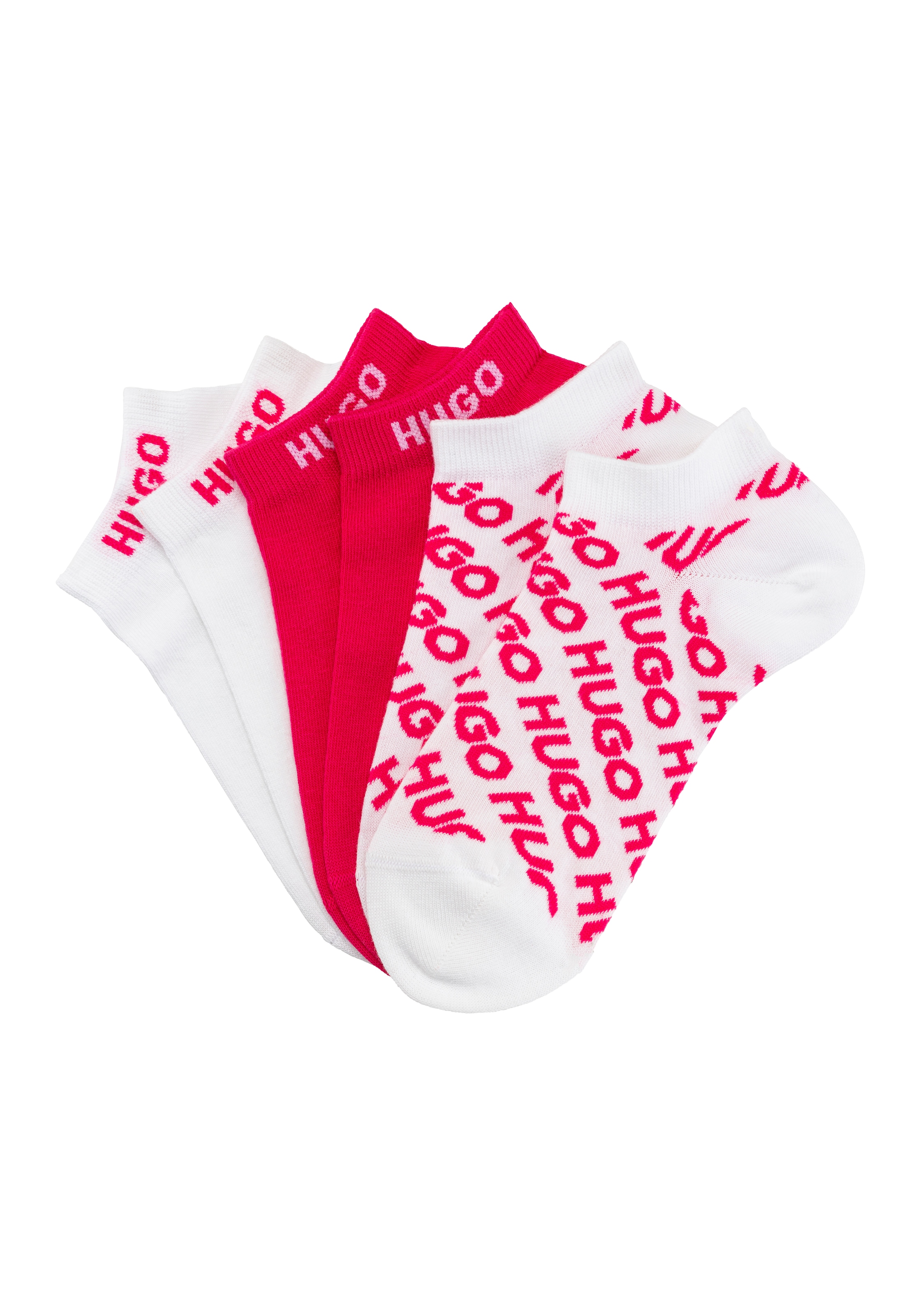 HUGO Underwear Freizeitsocken "3P AS UNI LOGO CC W", mit HUGO-Logoschriftzügen