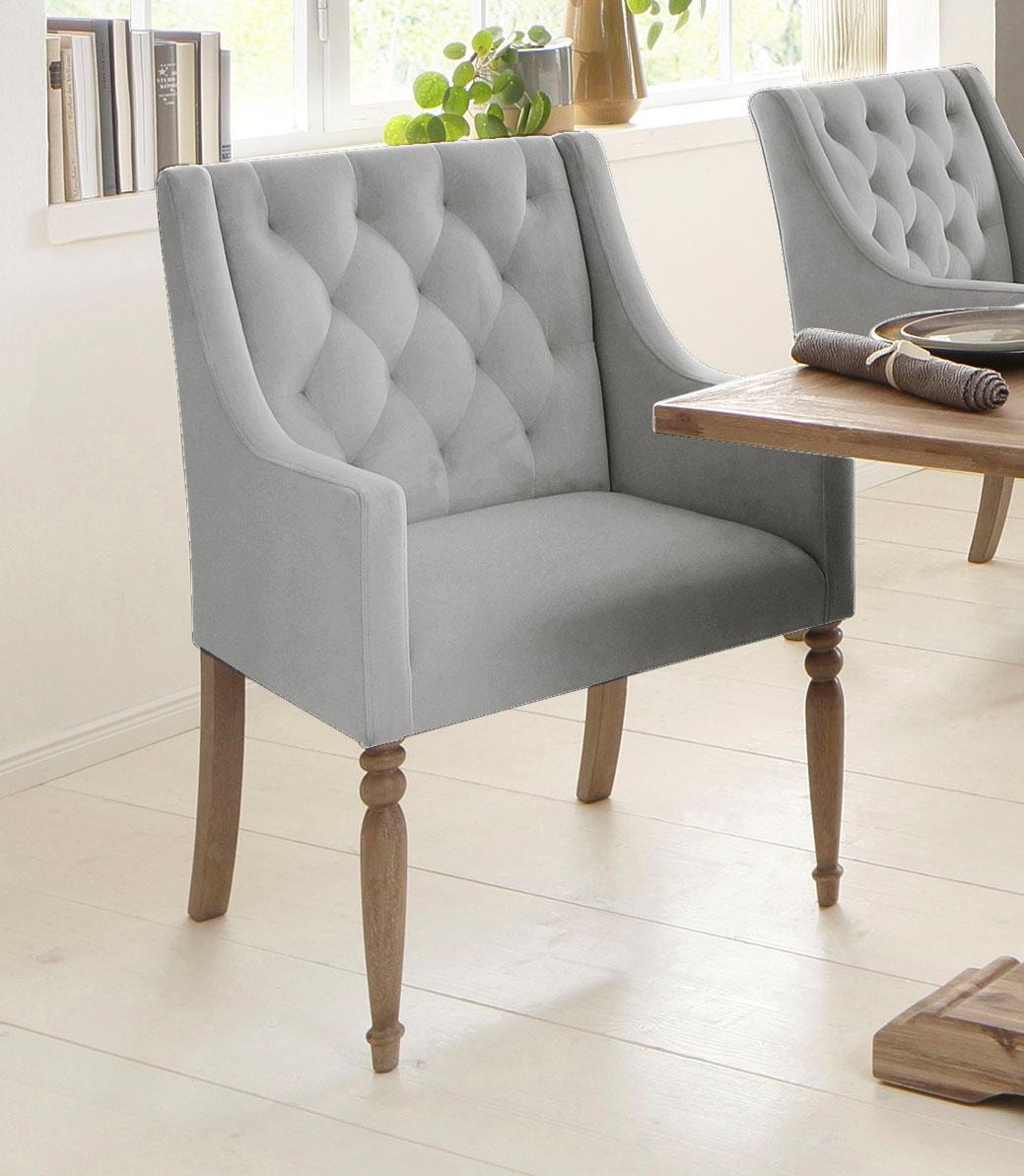 Home affaire Esszimmerstuhl »Tide, TOPSELLER!, OTTOs Choice«, Velvet, mit schöner Polsterung und massiven Birkenholzbeinen