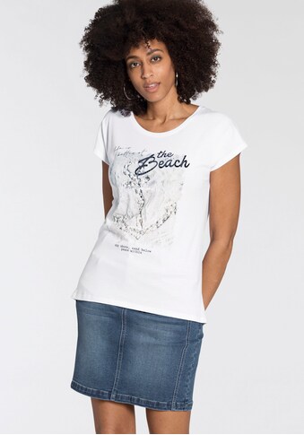 ZABAIONE T-Shirt, mit Print und Glitzersteine kaufen