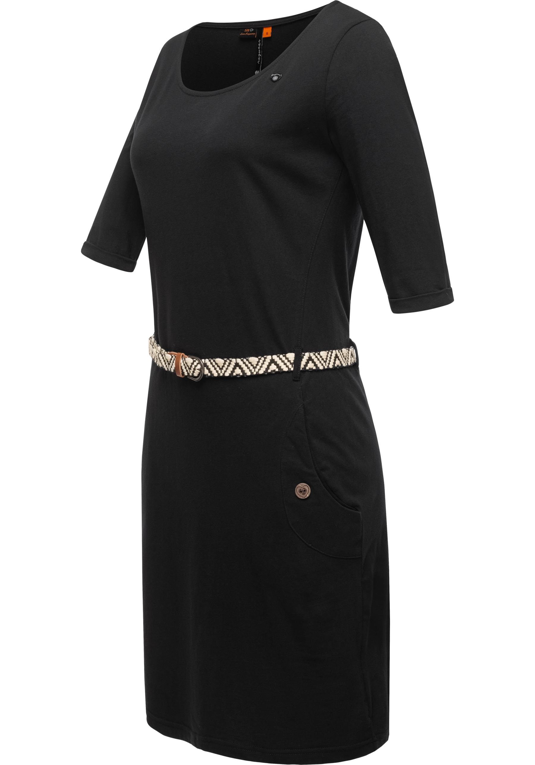 kaufen tlg.), Solid«, mit (2 Damenkleid stylisches Ragwear Shirtkleid für »Tannya Gürtel BAUR |