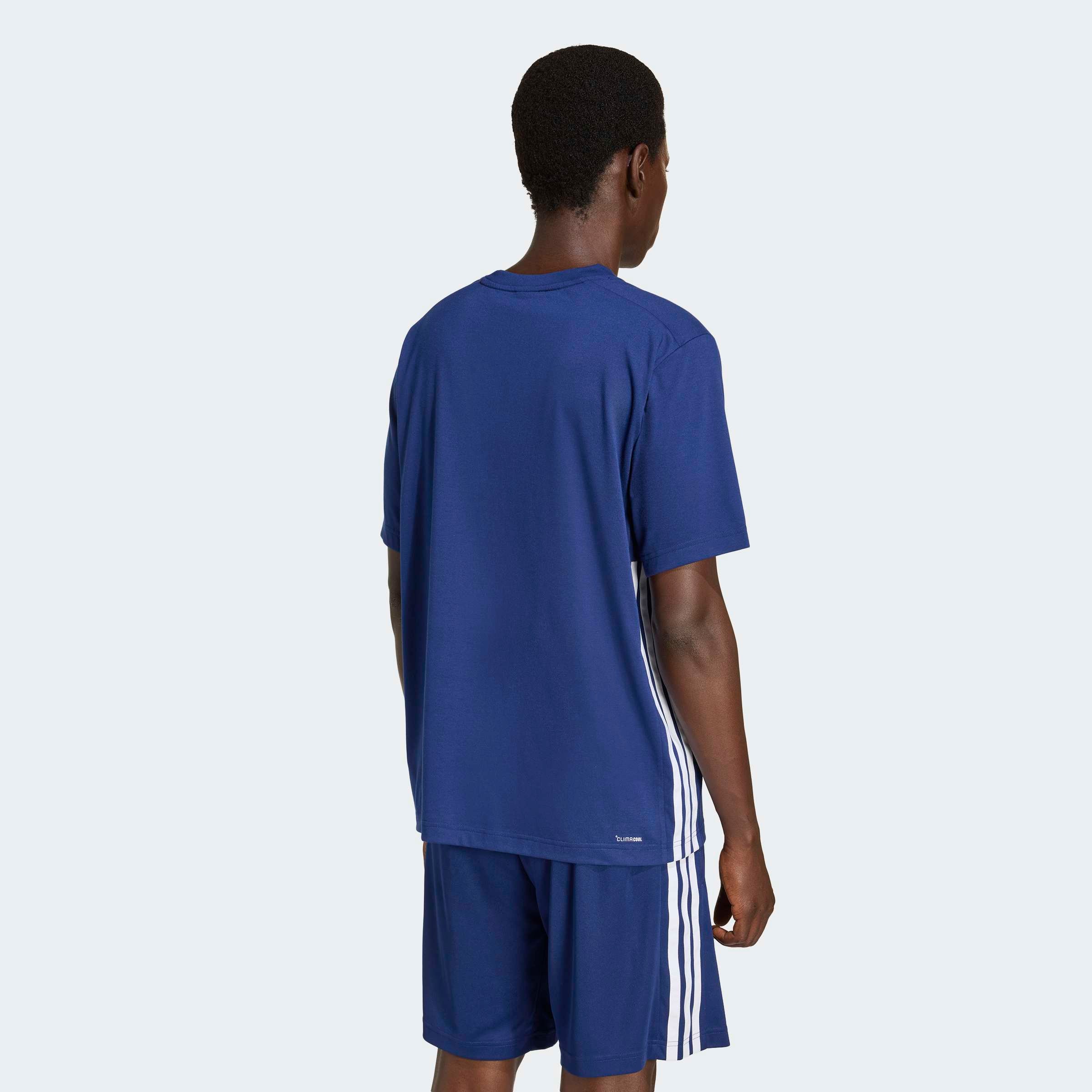 adidas Performance T-Shirt »WORKOUT ESSENTIALS FEELREADY 3-STREIFEN« mit Rundhalsausschnitt, sportlicher Stil, aus Single Jersey