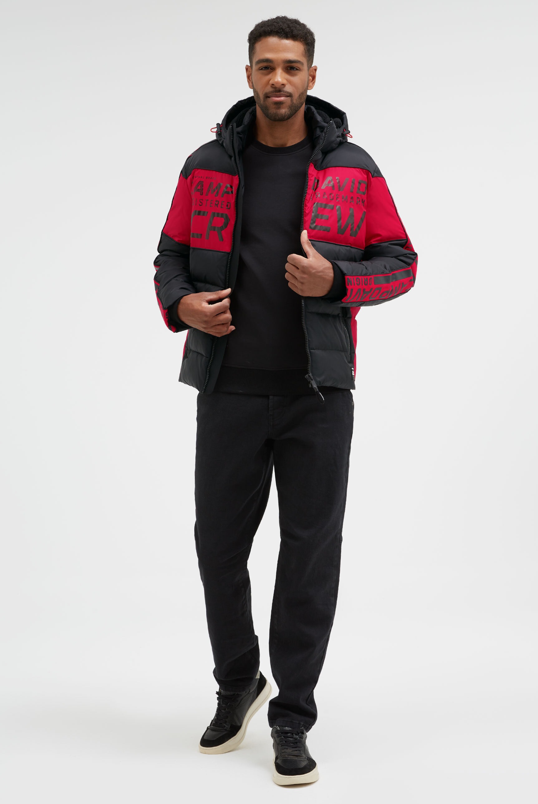 CAMP DAVID Winterjacke mit Kapuze mit abtrennbarer Kapuze