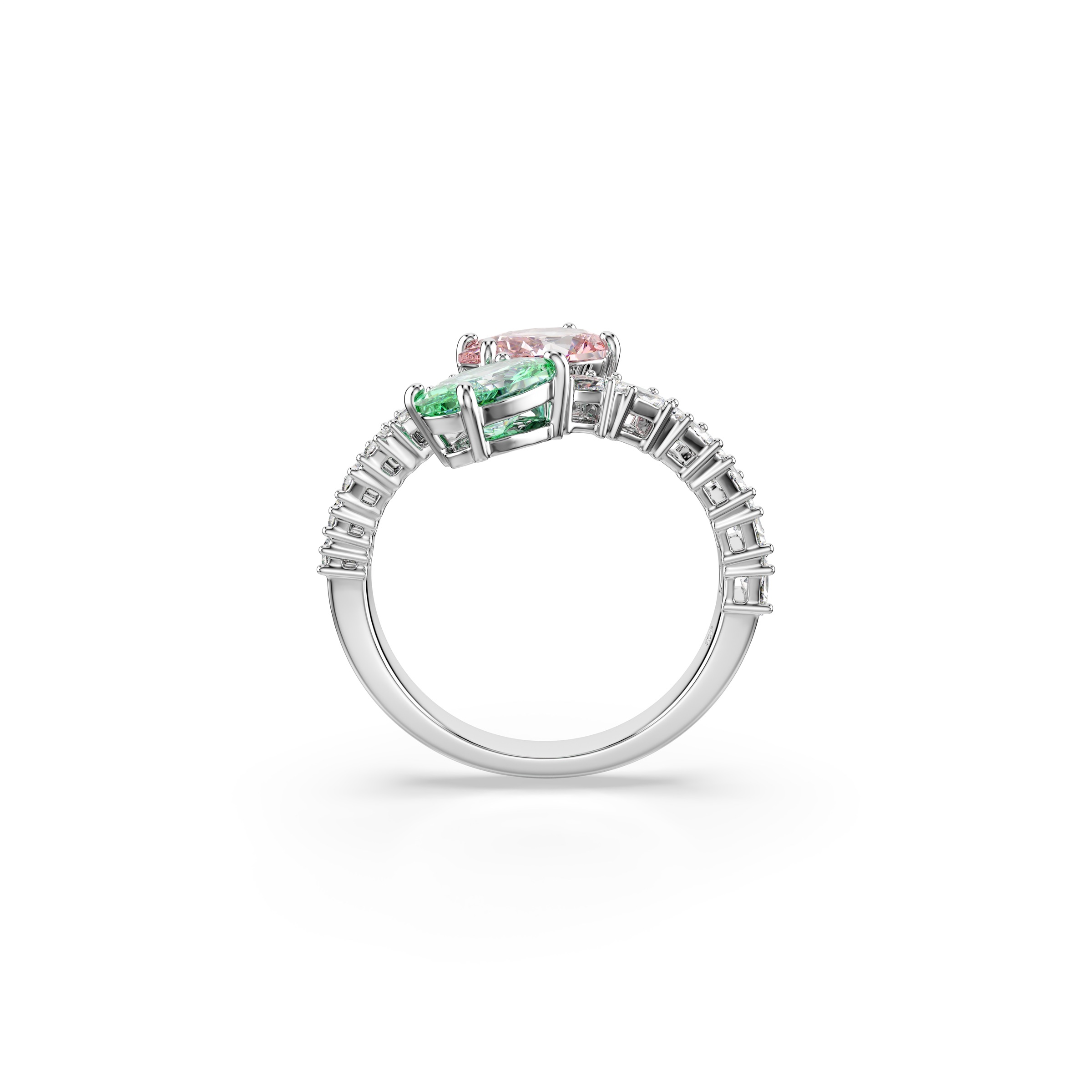 Swarovski Fingerring »Schmuck Geschenk Capsule Ring« mit Swarovski® Kristall, Zirkonia (synth.)