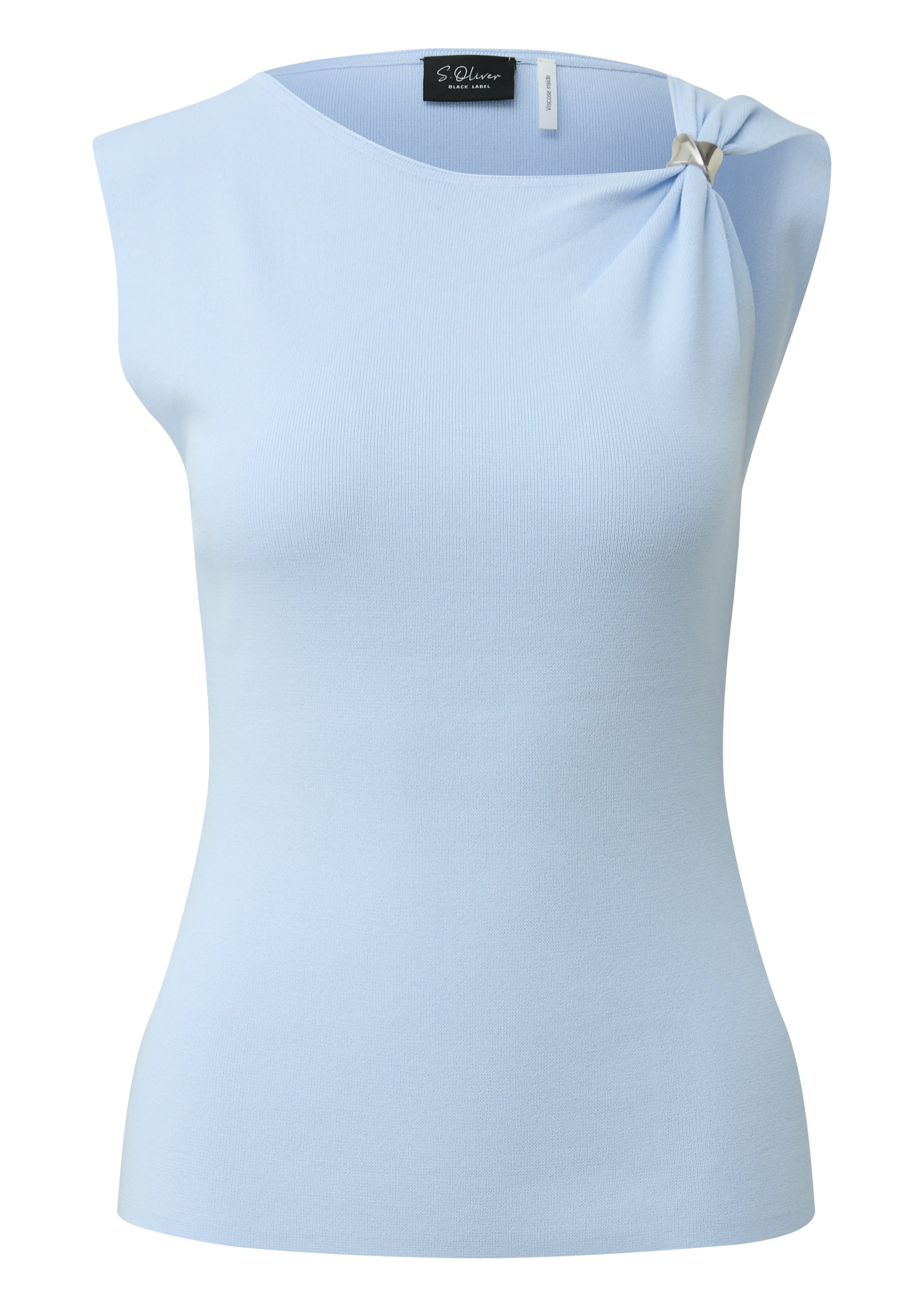 s.Oliver BLACK LABEL Kurzarmshirt mit Träger Detail