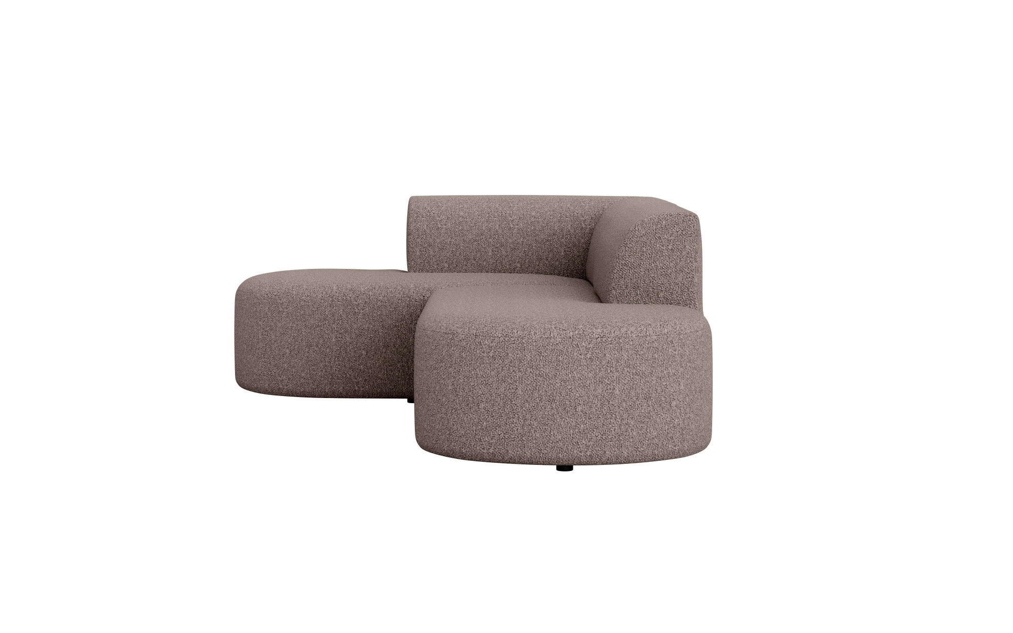 andas Ecksofa »Ecksofa Tvinne mit Ottomane links oder rechts bestellbar«, L-Form, mit Wellenunterfederung, BxTxH 260x170x73 cm