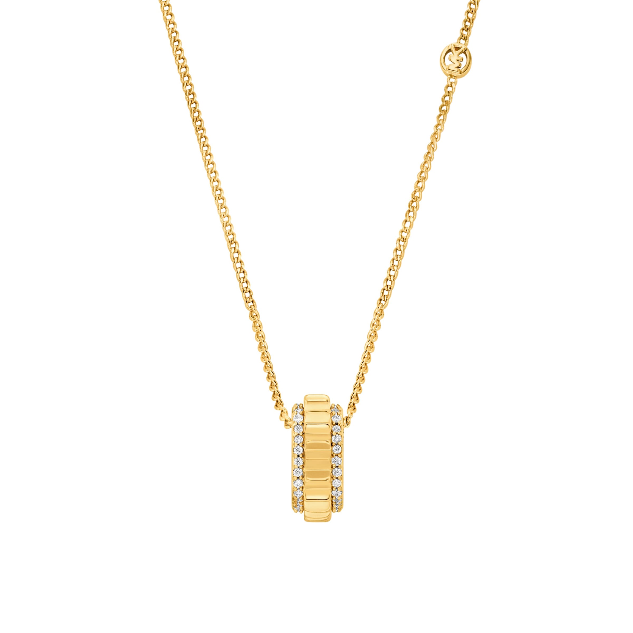 MICHAEL KORS Kette mit Anhänger »Schmuck Geschenk Metall PREMIUM« mit Zirkonia (synth.)