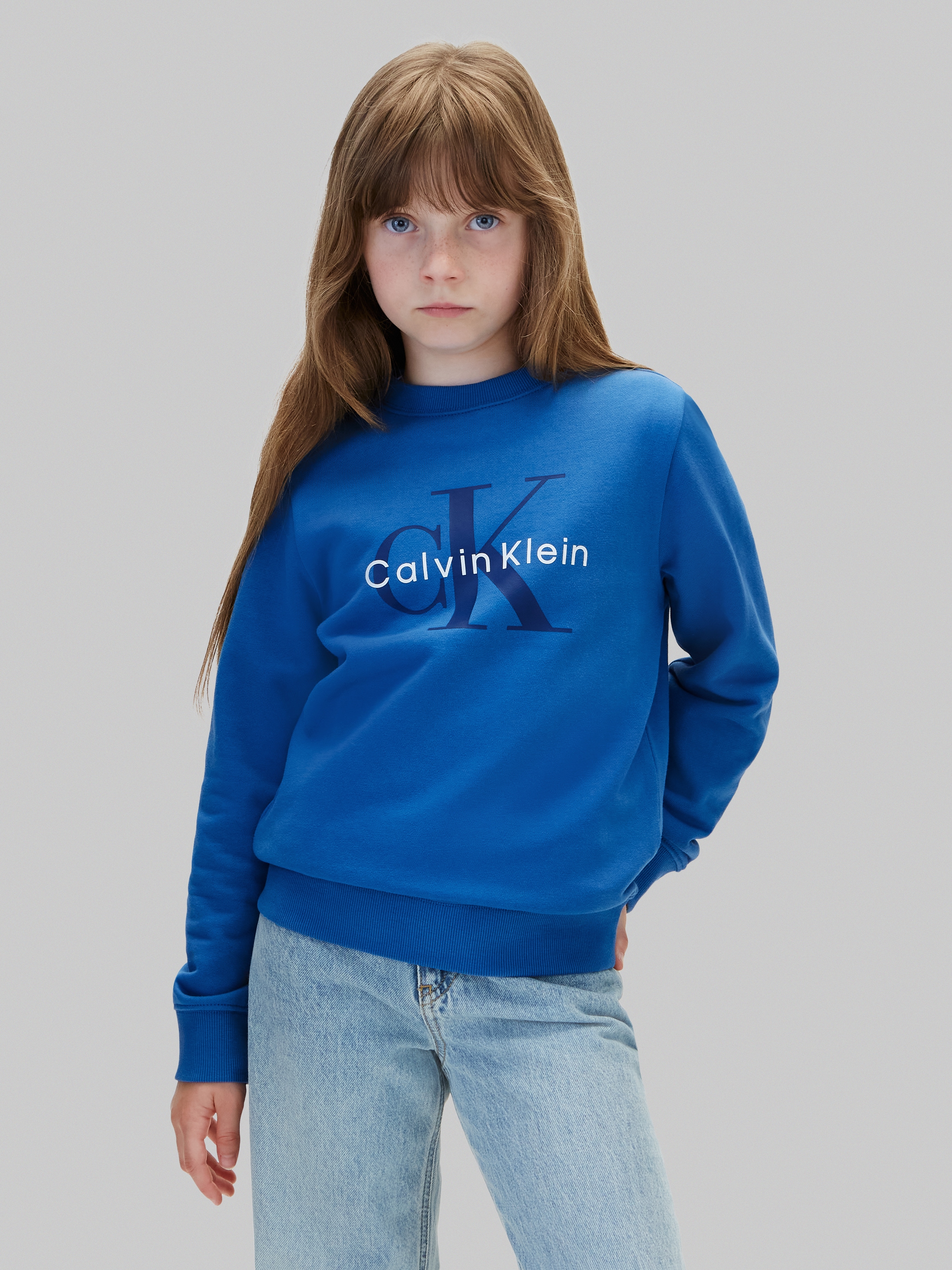 Calvin Klein Jeans Sweatshirt "CK MONOLOGO CN", Regular fit, Logoschriftzug