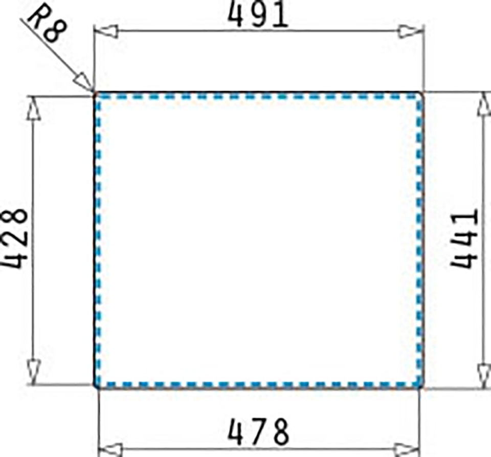 Pyramis Edelstahlspüle