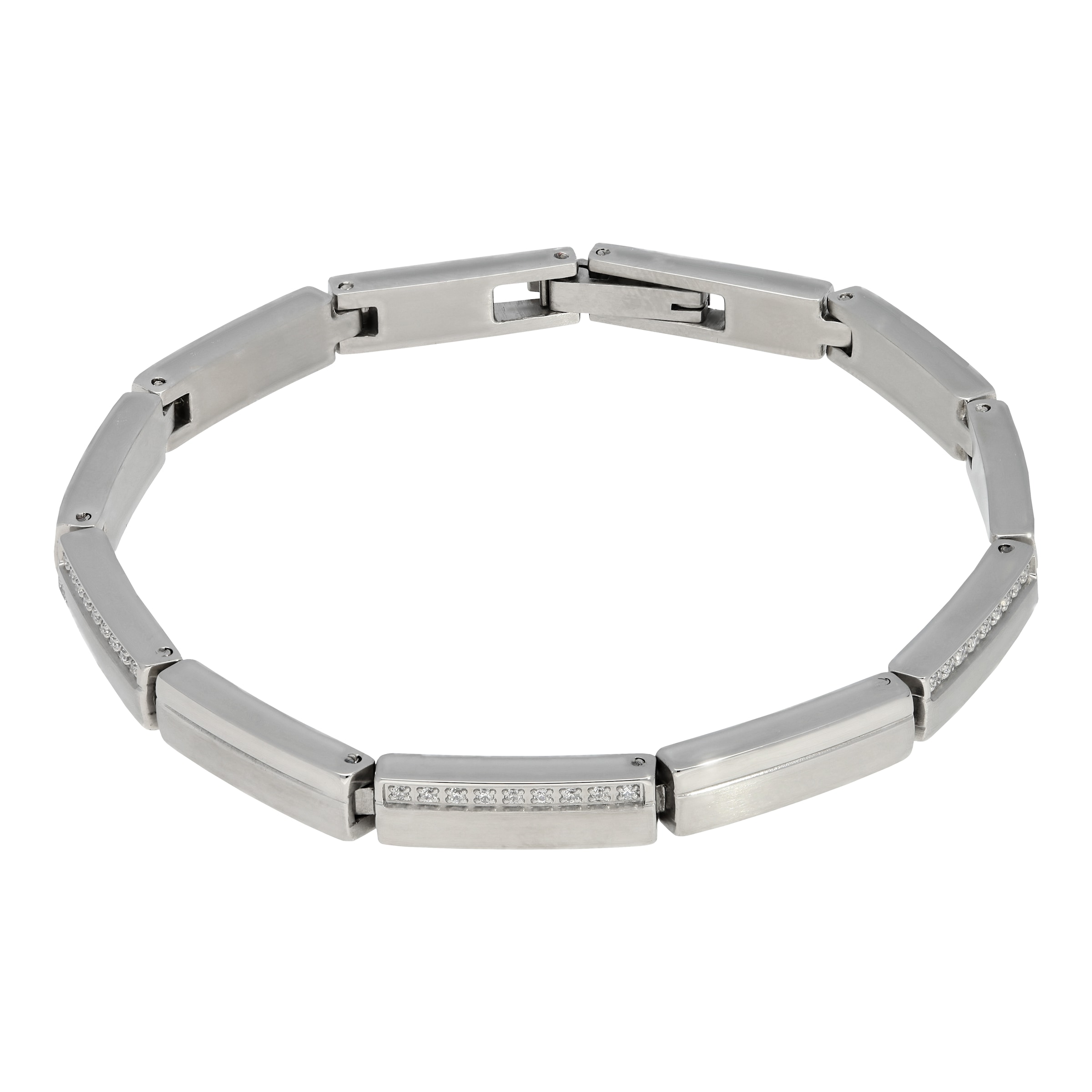 TITANIA Gliederarmband »Titanarmband« mit Zirkonia