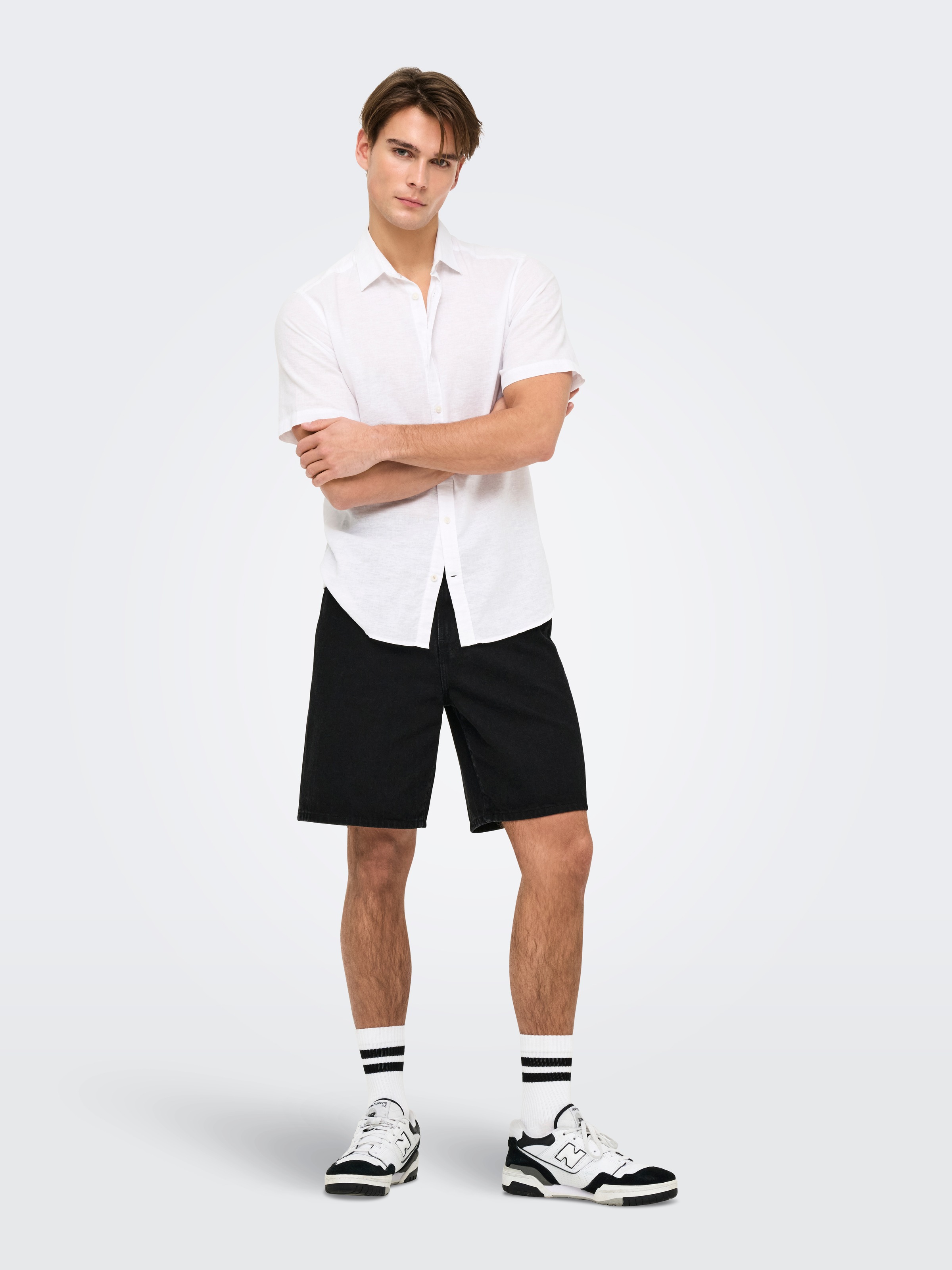 ONLY & SONS Shorts »ONSFADE BLACK 9087 AZG DNM SHORTS«