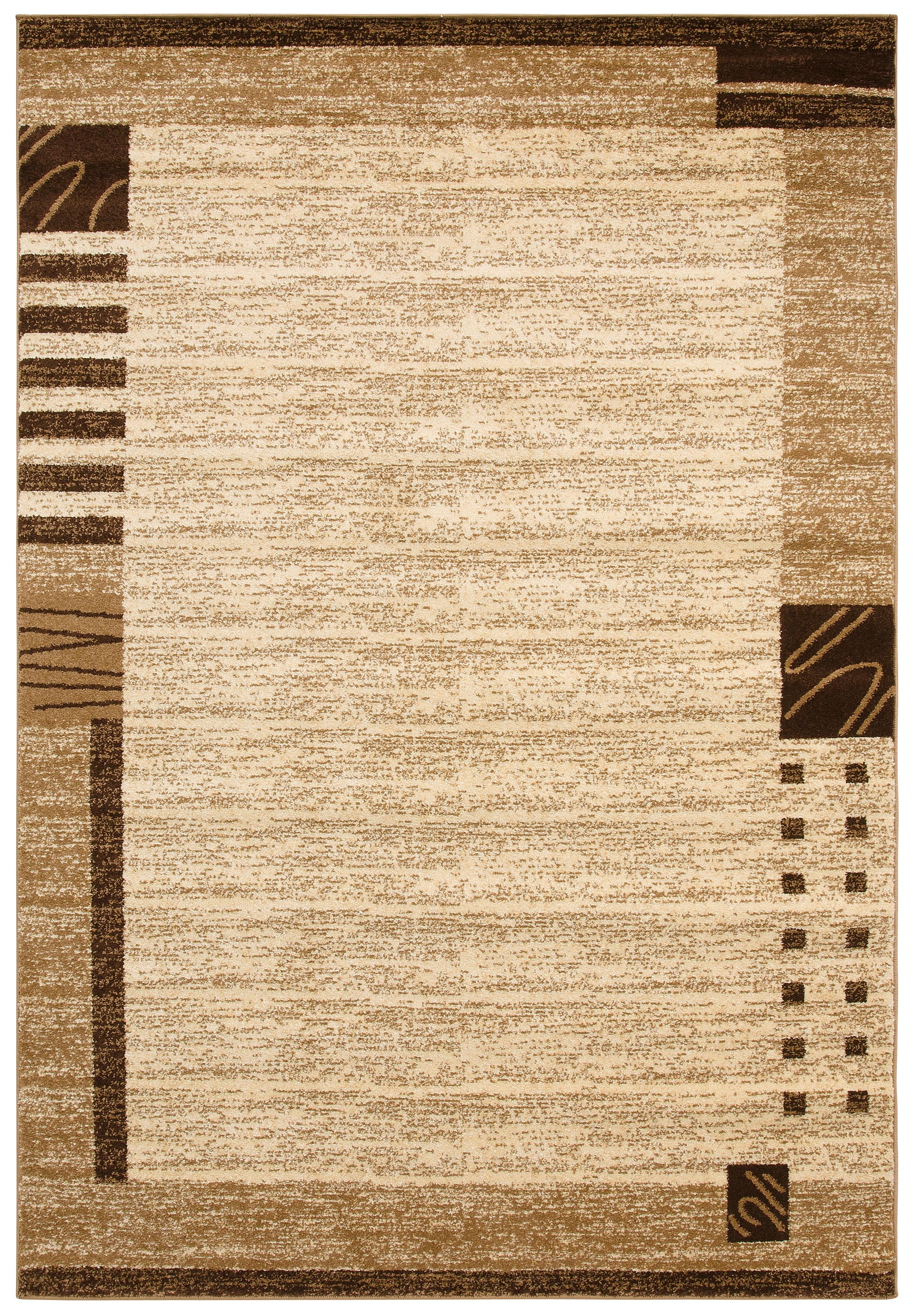 my home Teppich "Jonas" rechteckig 8 mm Höhe flacher Teppich, Kurzflor, Wei günstig online kaufen