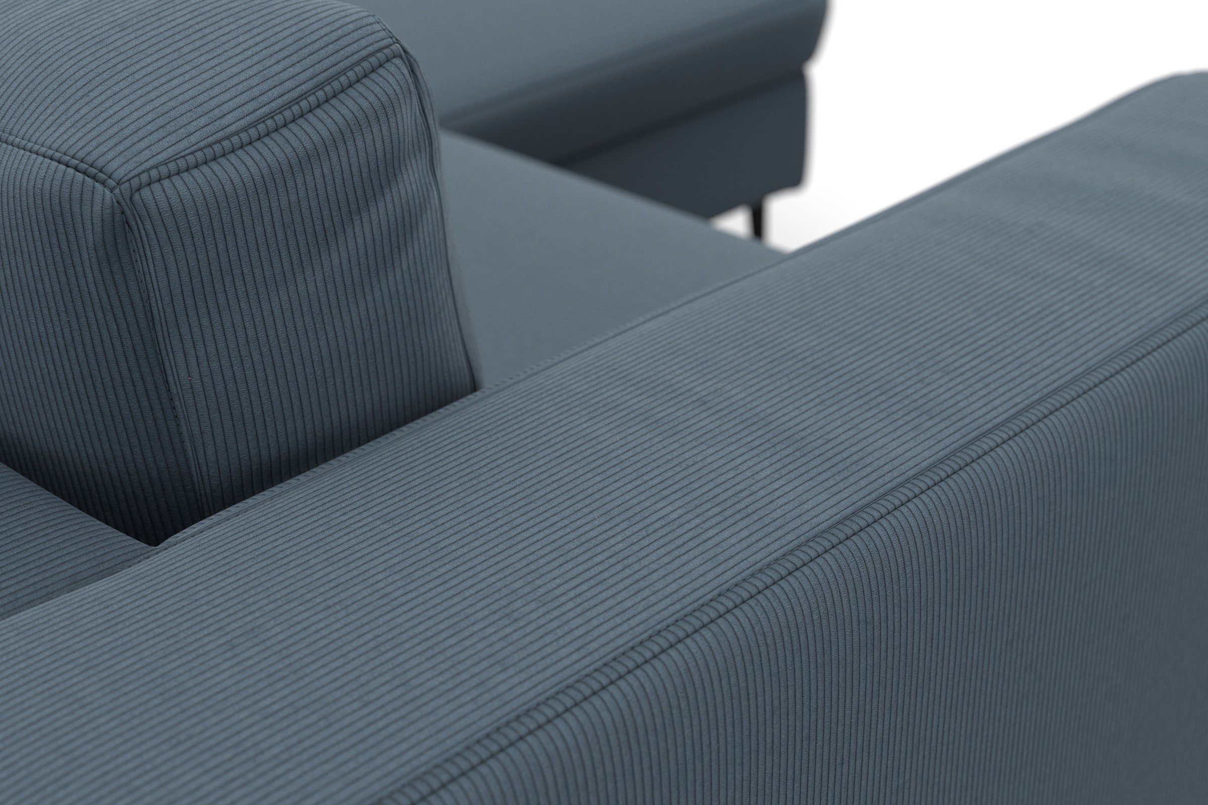 DOMO collection Ecksofa »Modica kompakt und elegant, Breite 244, L-Form«, moderne Optik mit extrabreiter Recamiere, auch in Cord