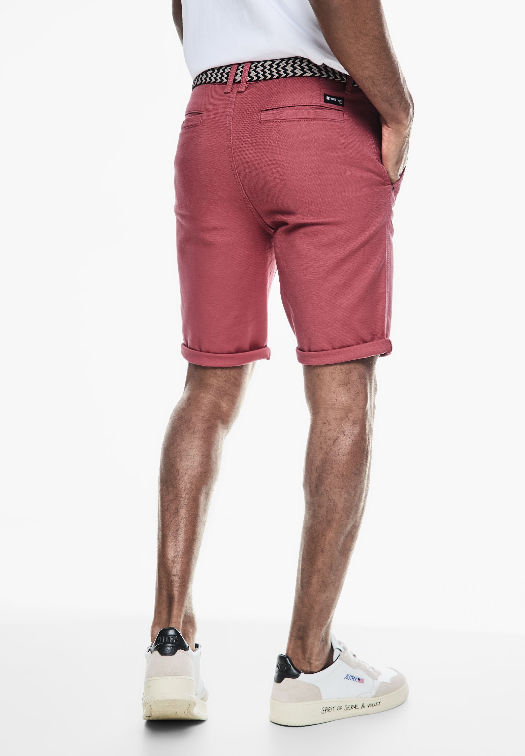 STREET ONE MEN Chinohose, softer Materialmix