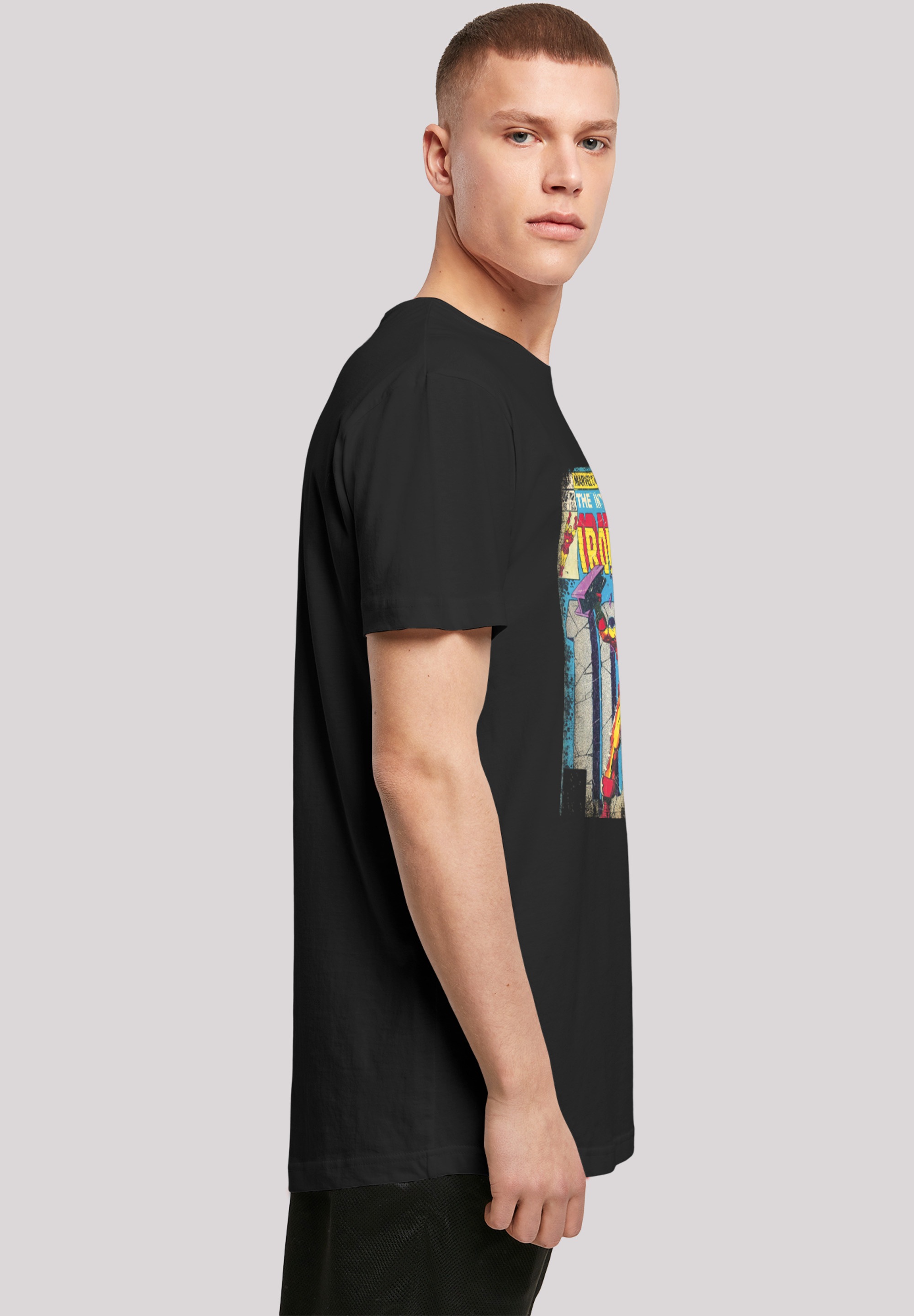 F4NT4STIC T-Shirt »Marvel Iron Man Cover«, Herren,Premium Merch,Lang,Longshirt,Logo Print