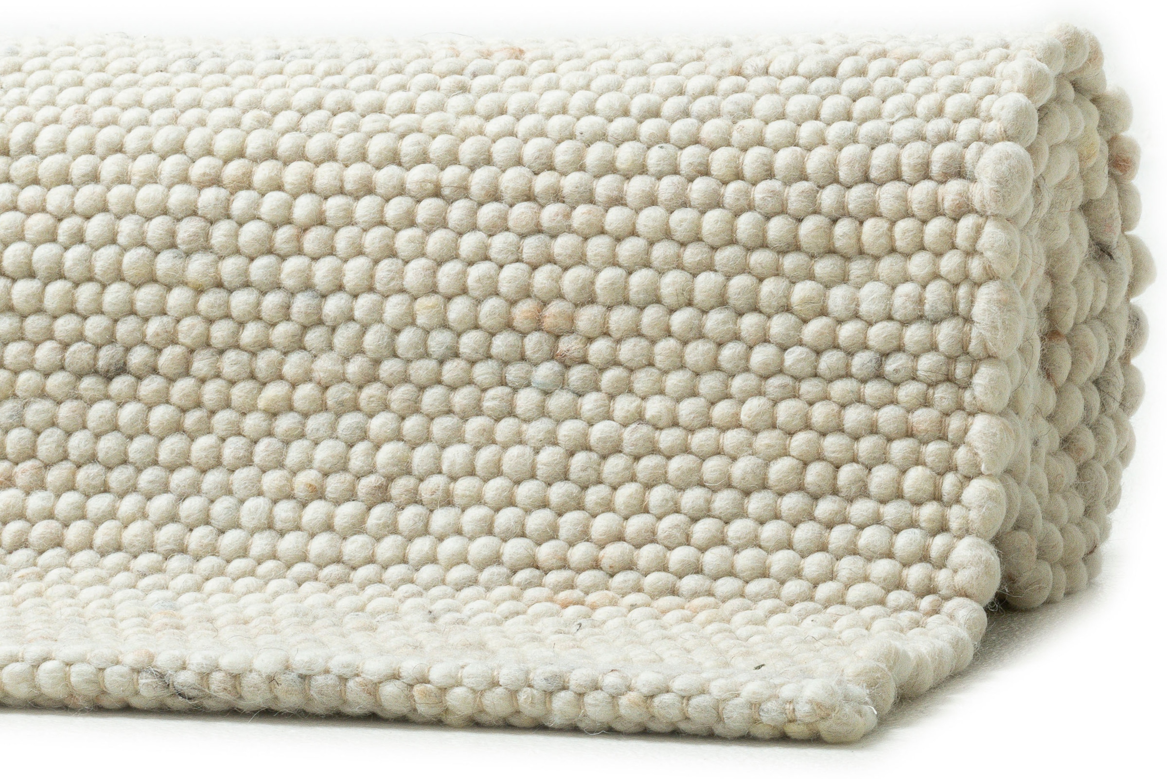 Sansibar Wollteppich »Hörnum«, rechteckig, 12 mm Höhe, Handweb Teppich, meliert, reine gewalkte Wolle, handgewebt