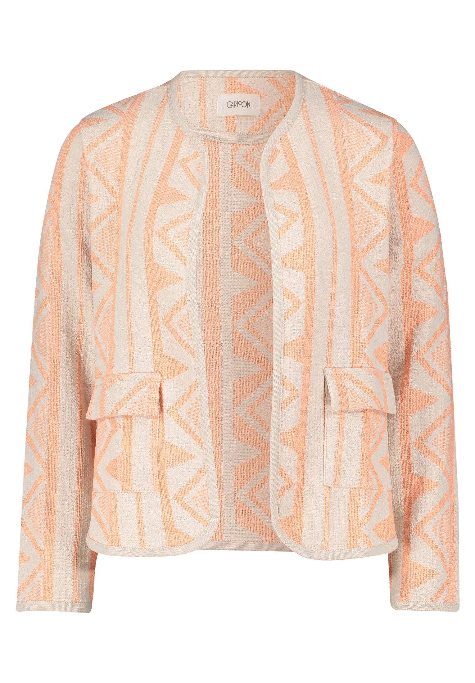Cartoon Jackenblazer »Cartoon Blazer-Jacke mit Muster«, Material