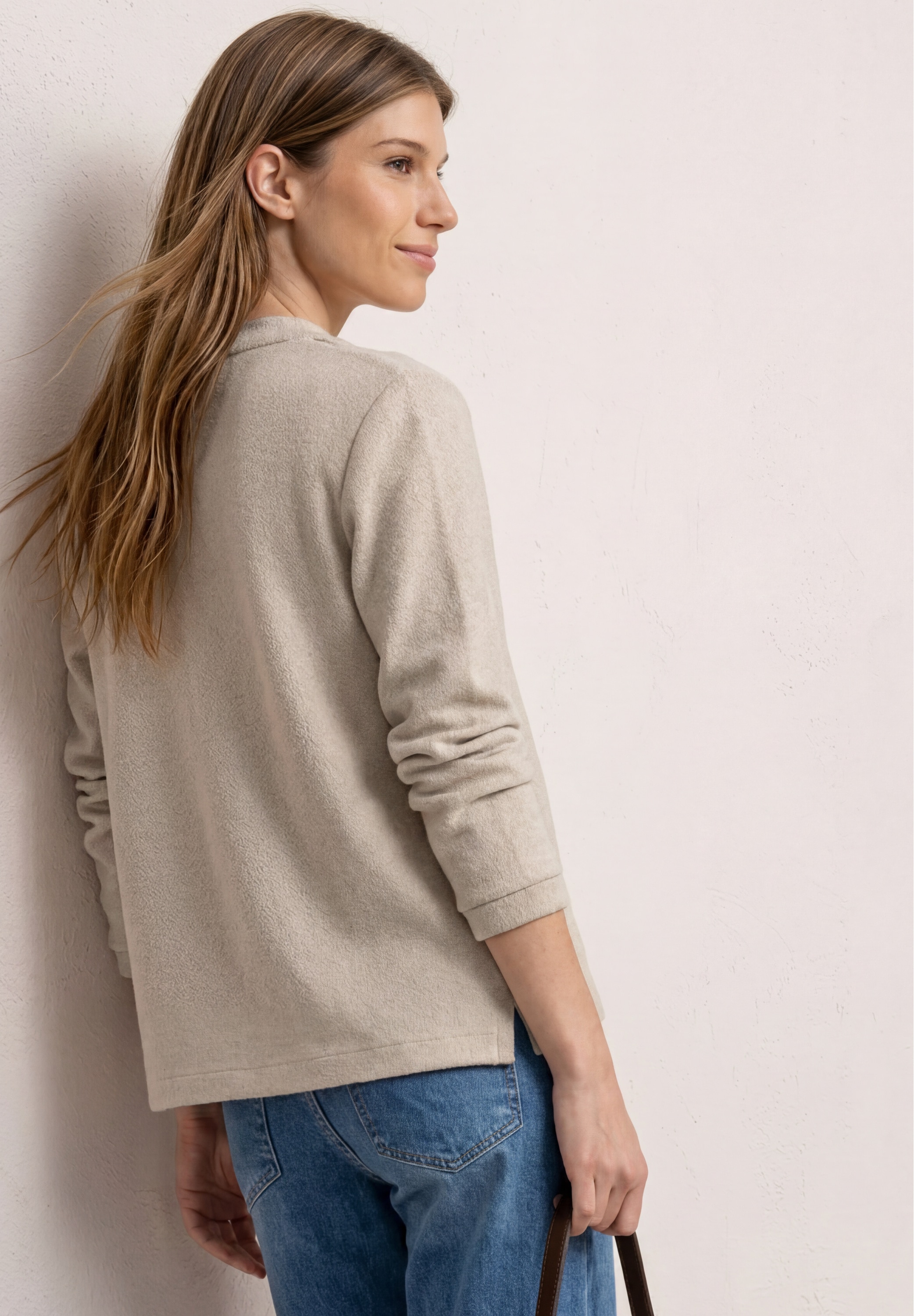 STREET ONE Cardigan 3/4-Arm und in Strick-Optik
