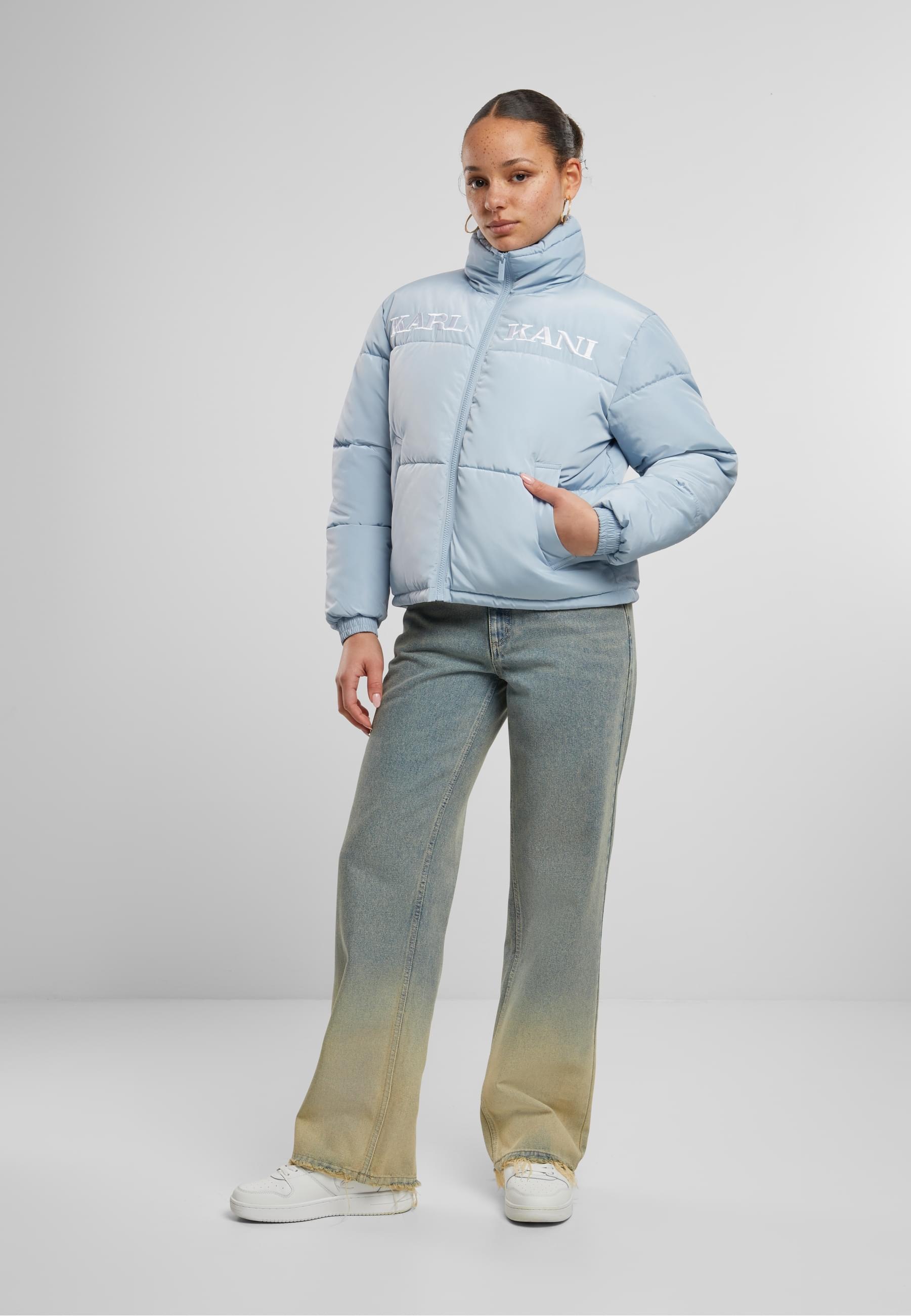 Karl Kani Winterjacke »Karl Kani Karl Kani Retro Essential Puffer Jacket«, (1 St.), ohne Kapuze