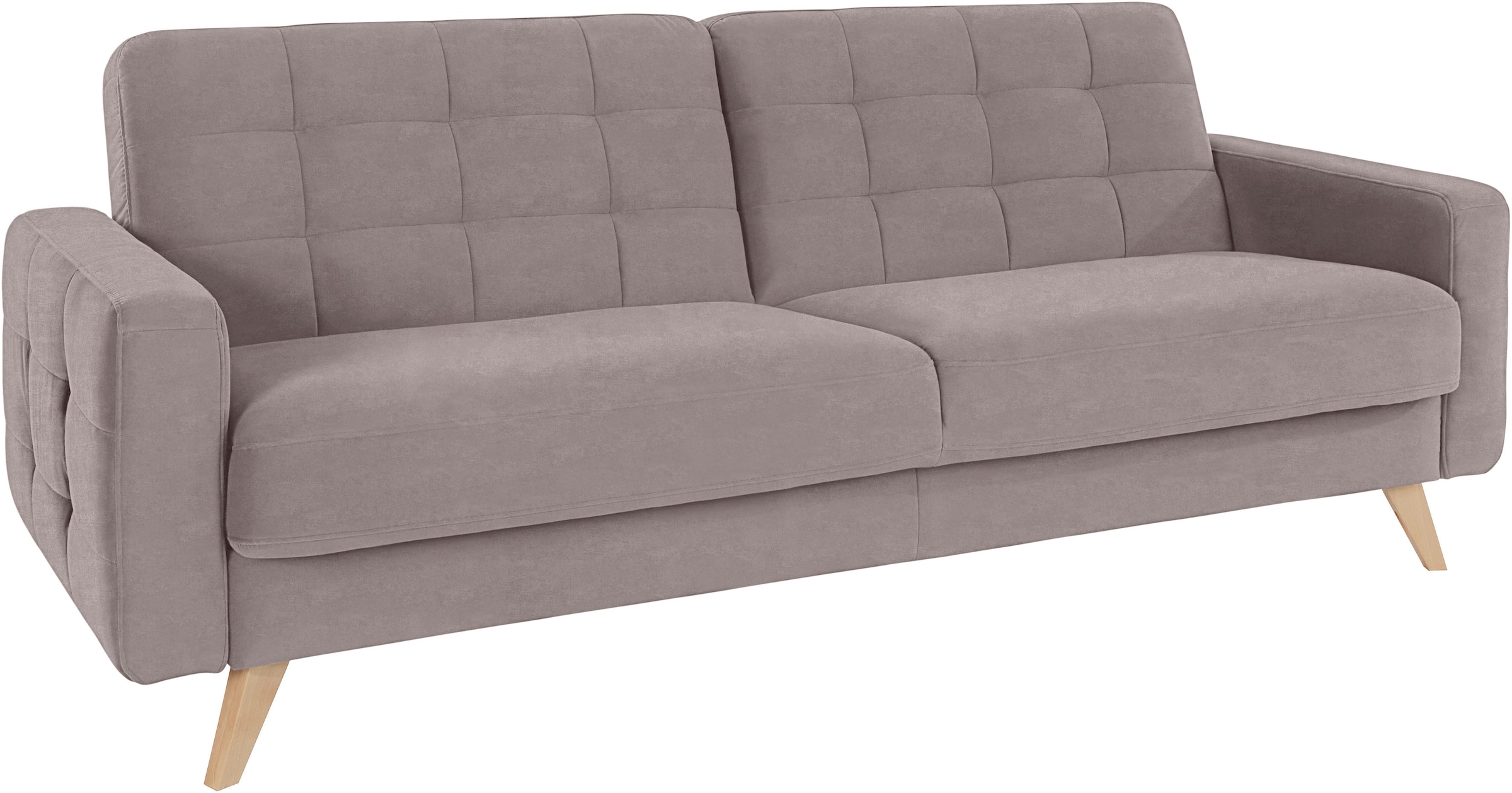 exxpo - sofa fashion 3-Sitzer »Nappa, kompakt und komfortabel, bequem, zeitloses Design, L-Form«, tolle Detailverarbeitung