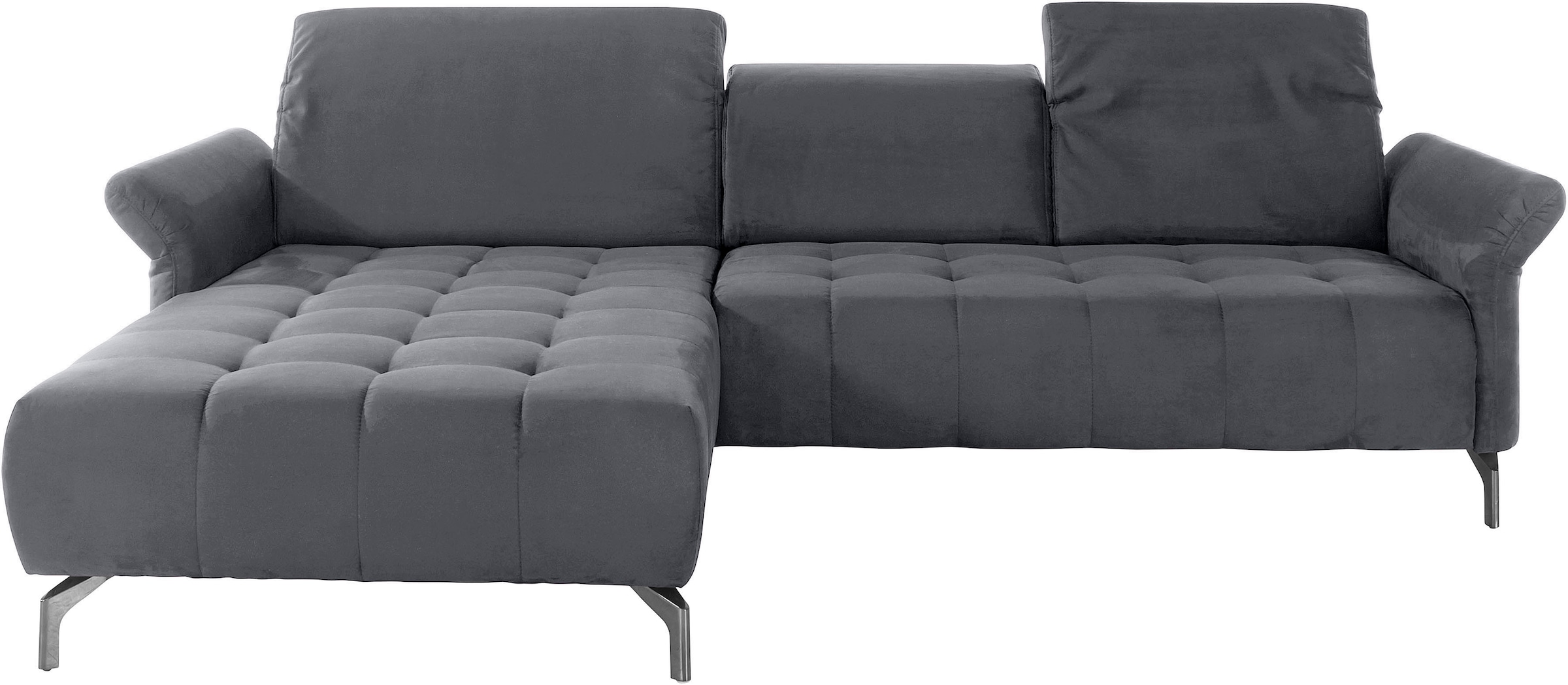 OTTO home Ecksofa "Fresh L-Form" Federkern, wahlweise Kopfteilverstellung und motorischer Vorziehsitz