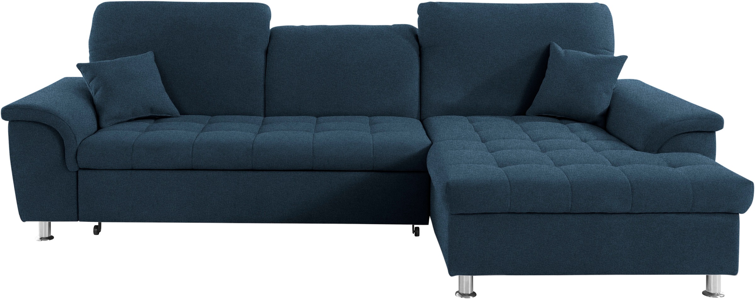 DOMO collection Ecksofa "Franzi, zeitlos und elegant, moderne Sitzheftung, günstig online kaufen