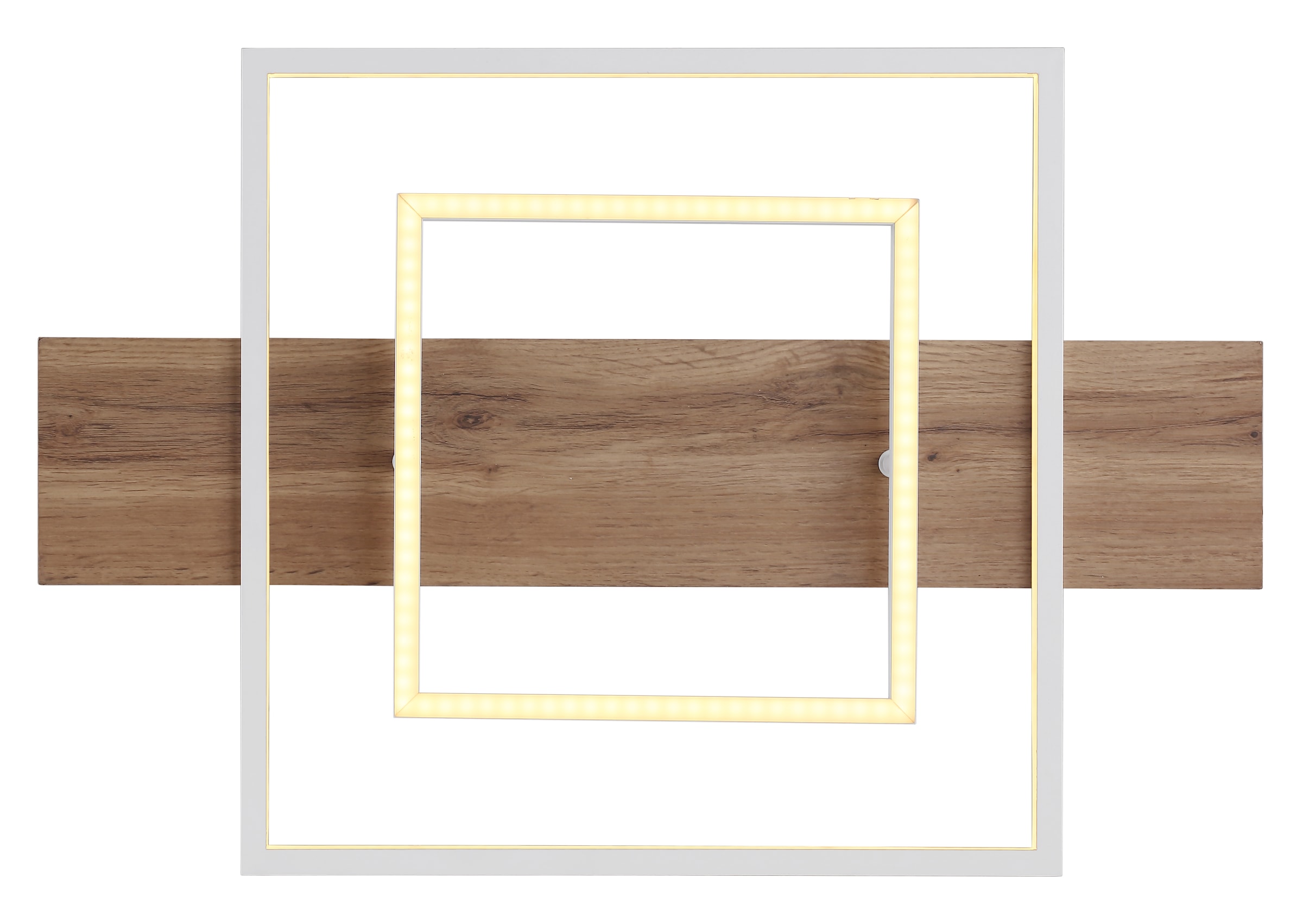 GLOBO LIGHTING LED Deckenleuchte »VANNI«, Leuchtmittel LED-Modul | LED fest integriert, Deckenlampe/Wohnzimmer/Schlafzimmer/modern/Holz