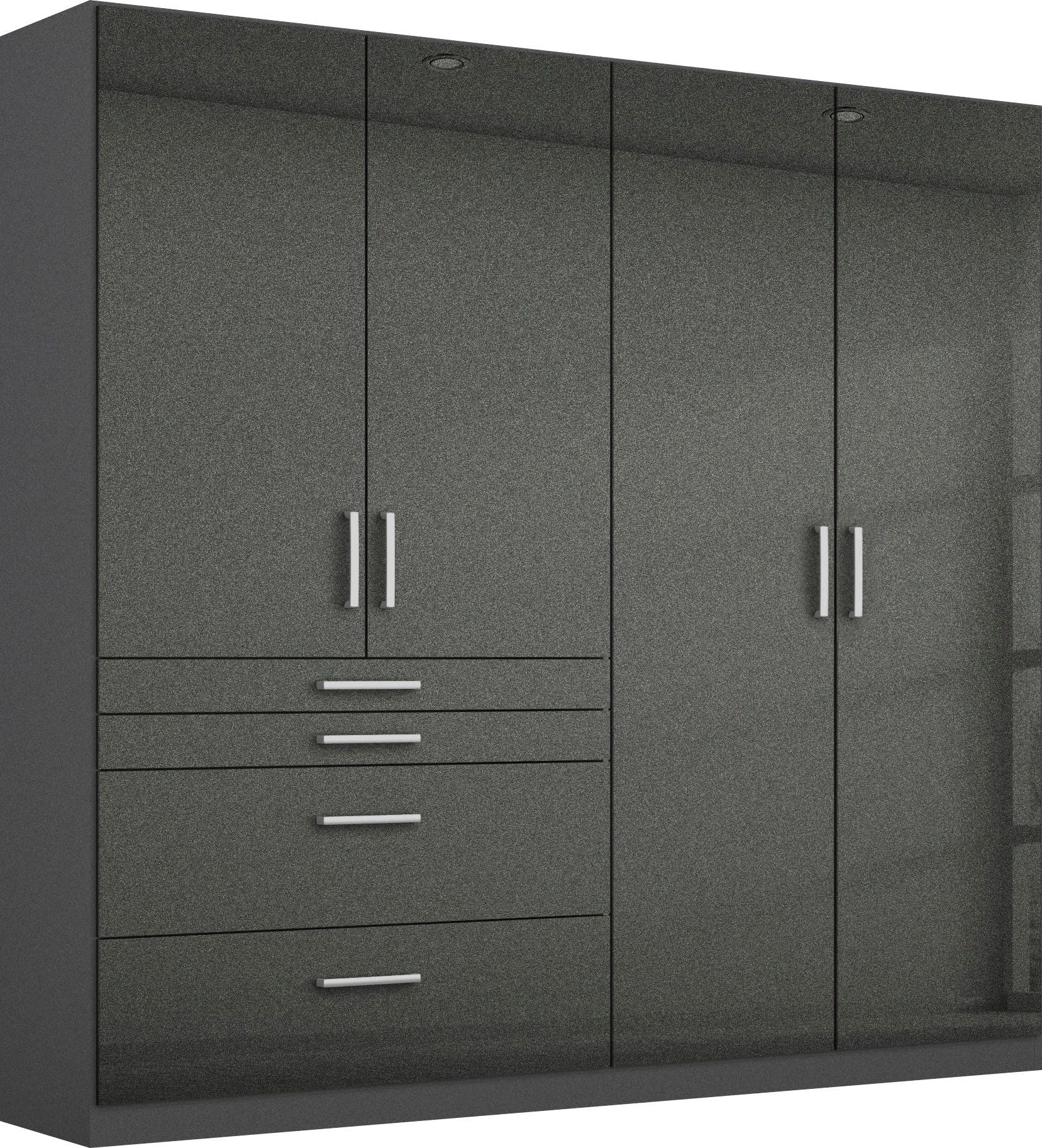 rauch Schrank-Set »Kleiderschrank Schrank Garderobe Garderobenschrank Eckschrank HOMBURG«, viel Stauraum, oberer Schubkasten mit Einteilung MADE IN GERMANY