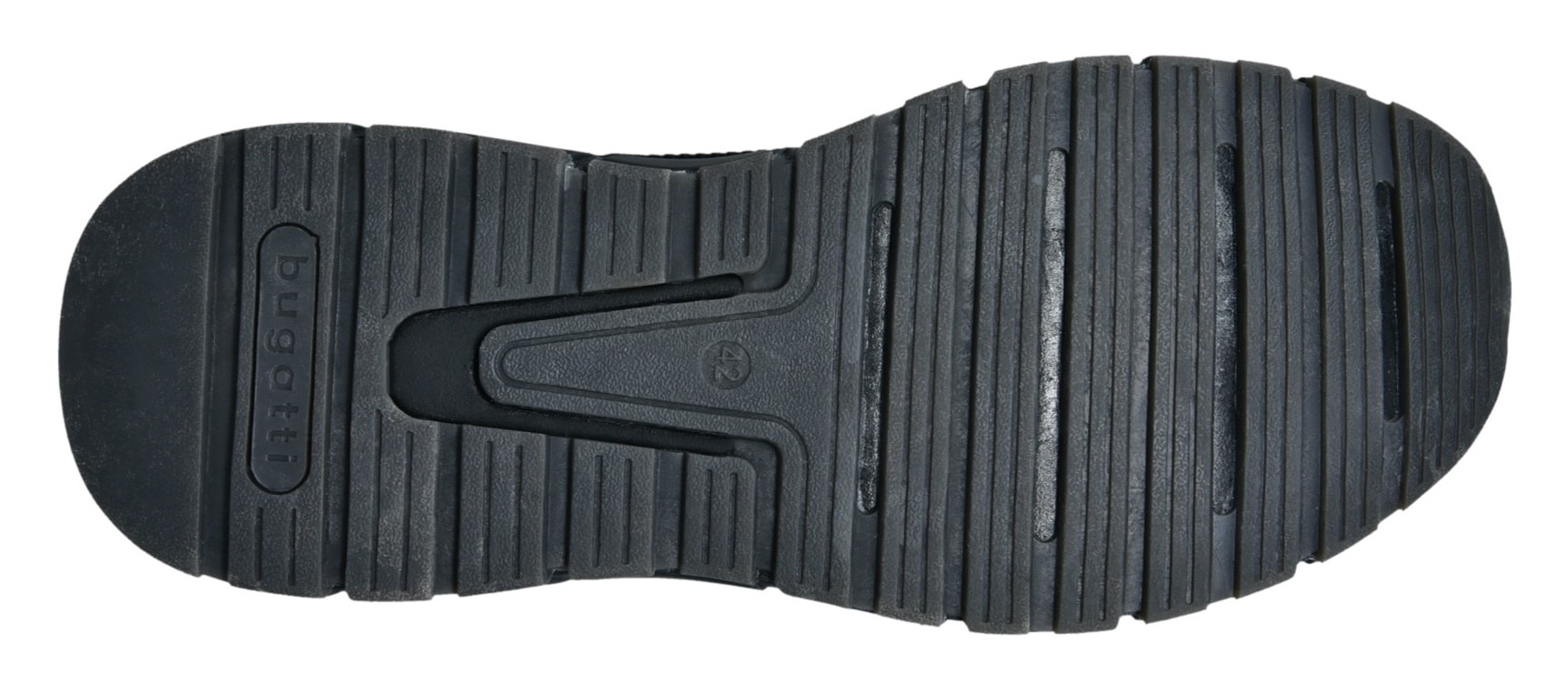 bugatti Sneaker, Schnürschuh, Halbschuh, Freizeitschuh, Kontrastbesatz an der Ferse