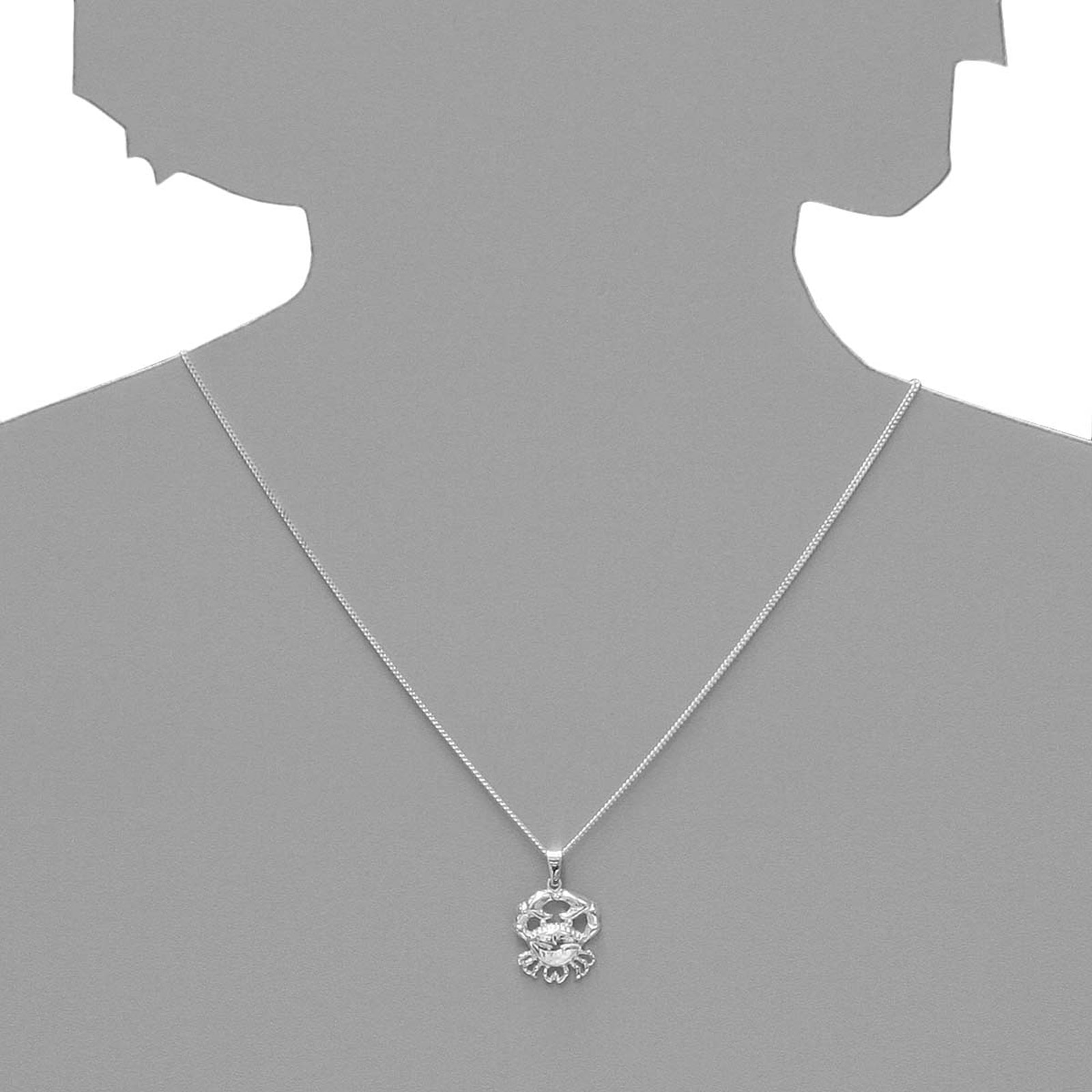 OSTSEE-SCHMUCK Kettenanhänger »- Tierkreiszeichen Krebs - Silber 925/000 -,«