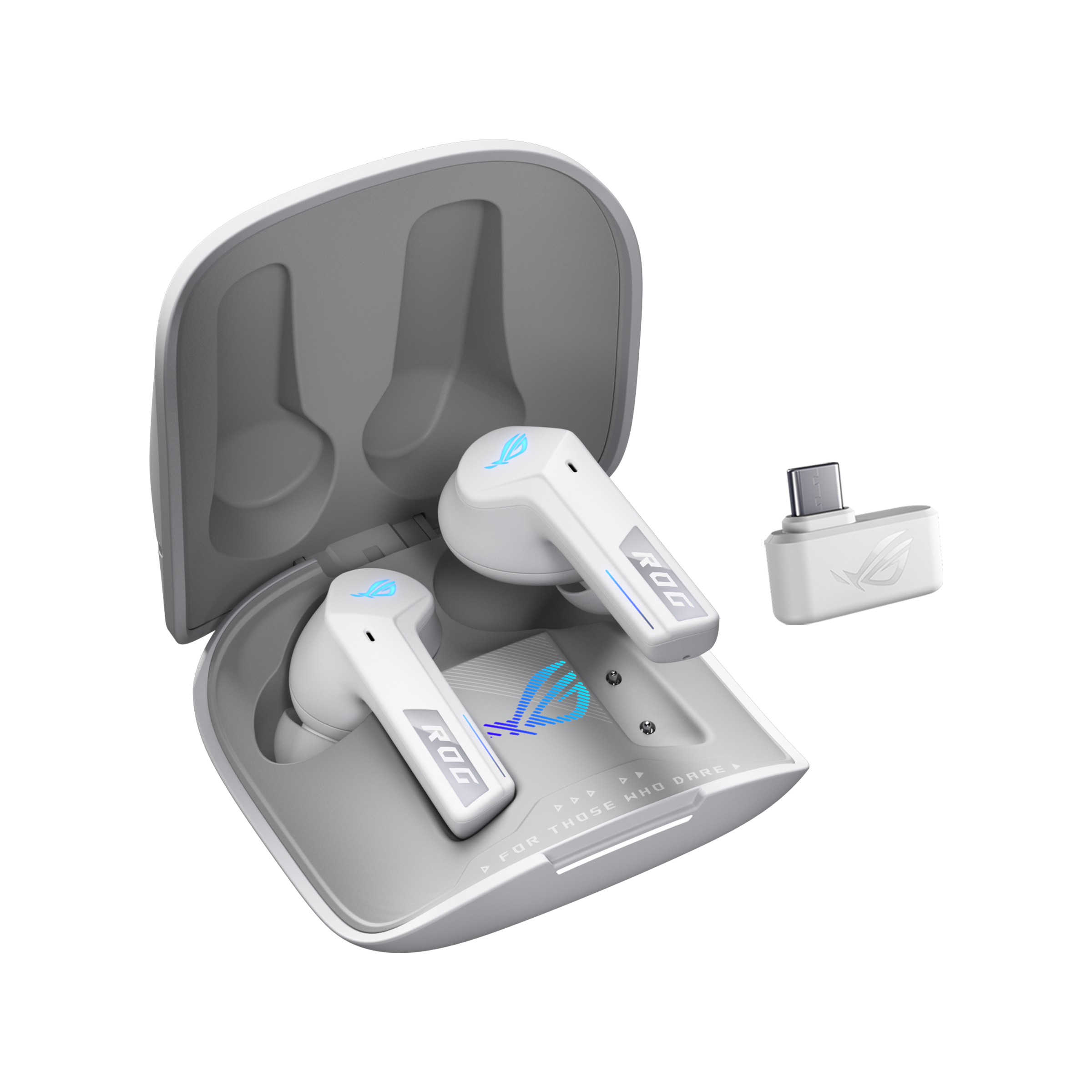 ASUS Gaming-Headset "ROG Cetra True Wireless Speednova WHT", weiß, Kopfhörer